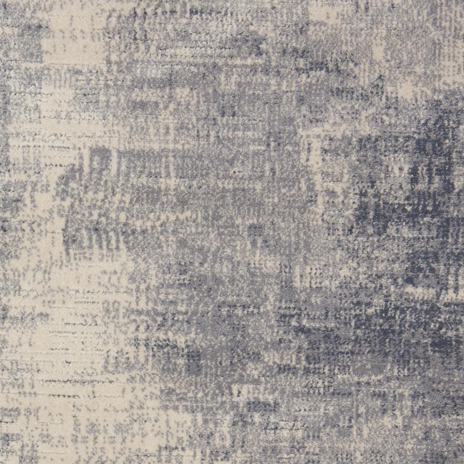 Nourison Rustic Textures Blue Ivory 5'3