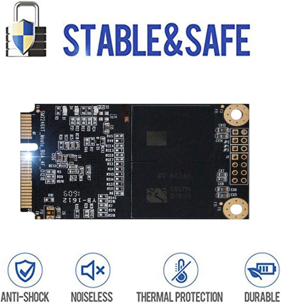 2TB mSATA SSD Internal Solid State Drive - High Speed Performance for Laptop, Notebook & Desktop Computers | Upgrade Your PC Storage | Fast Boot & Gaming Experience
