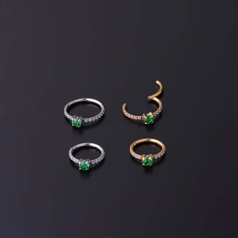 16G Small Cartilage Hoop Earrings - Septum Huggie Nose Rings for Women | HSPJ712 | Perfect for Daily Wear, Piercing Jewelry Gift for Her