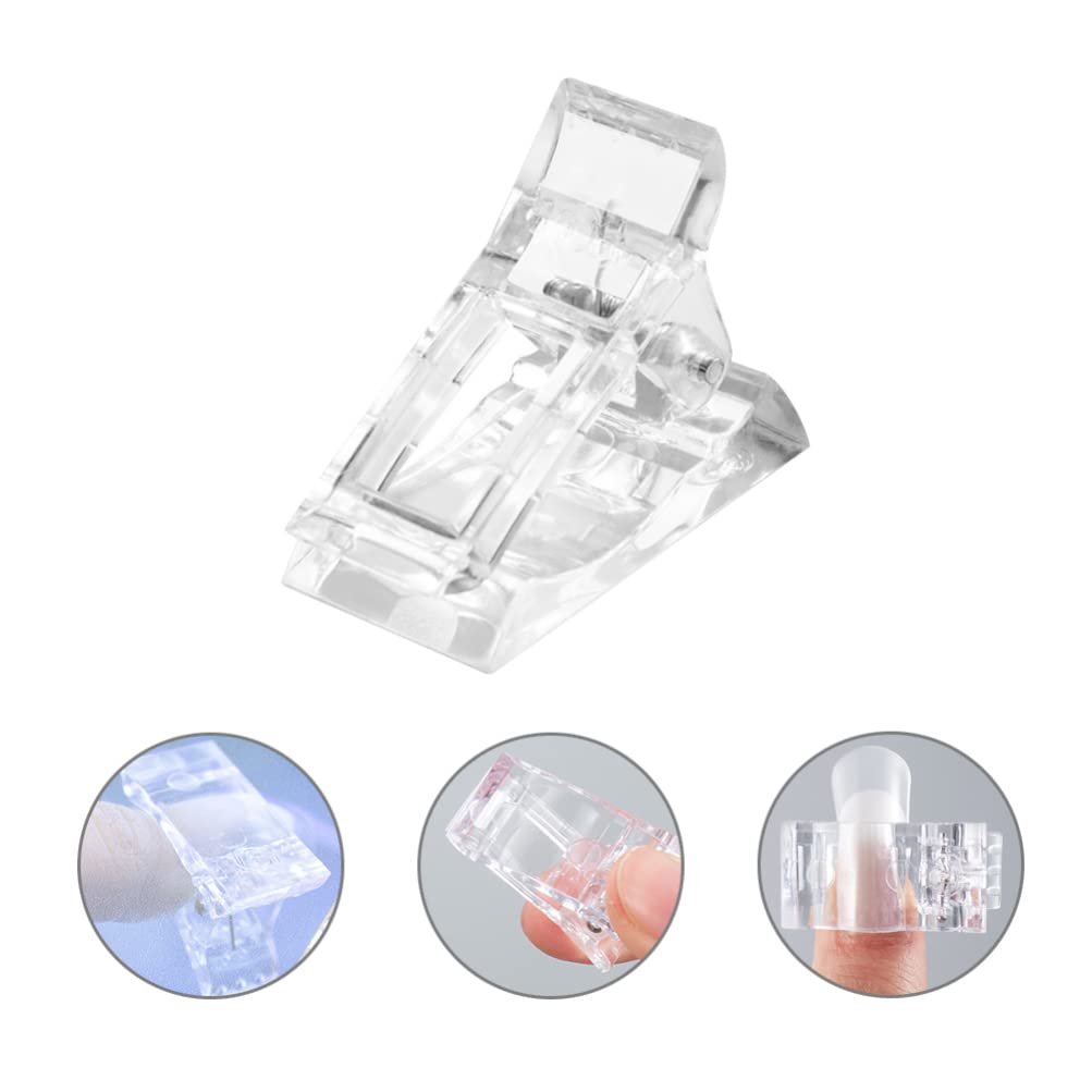 15pcs Nail Art Tip Clips - Professional Manicure Extension Clamps for Acrylic & Gel Nails - Durable Nail Art Fixing Tools for Salon & Home Use - Perfect for DIY Nail Extensions, Press On Nails & Nail Art Designs
