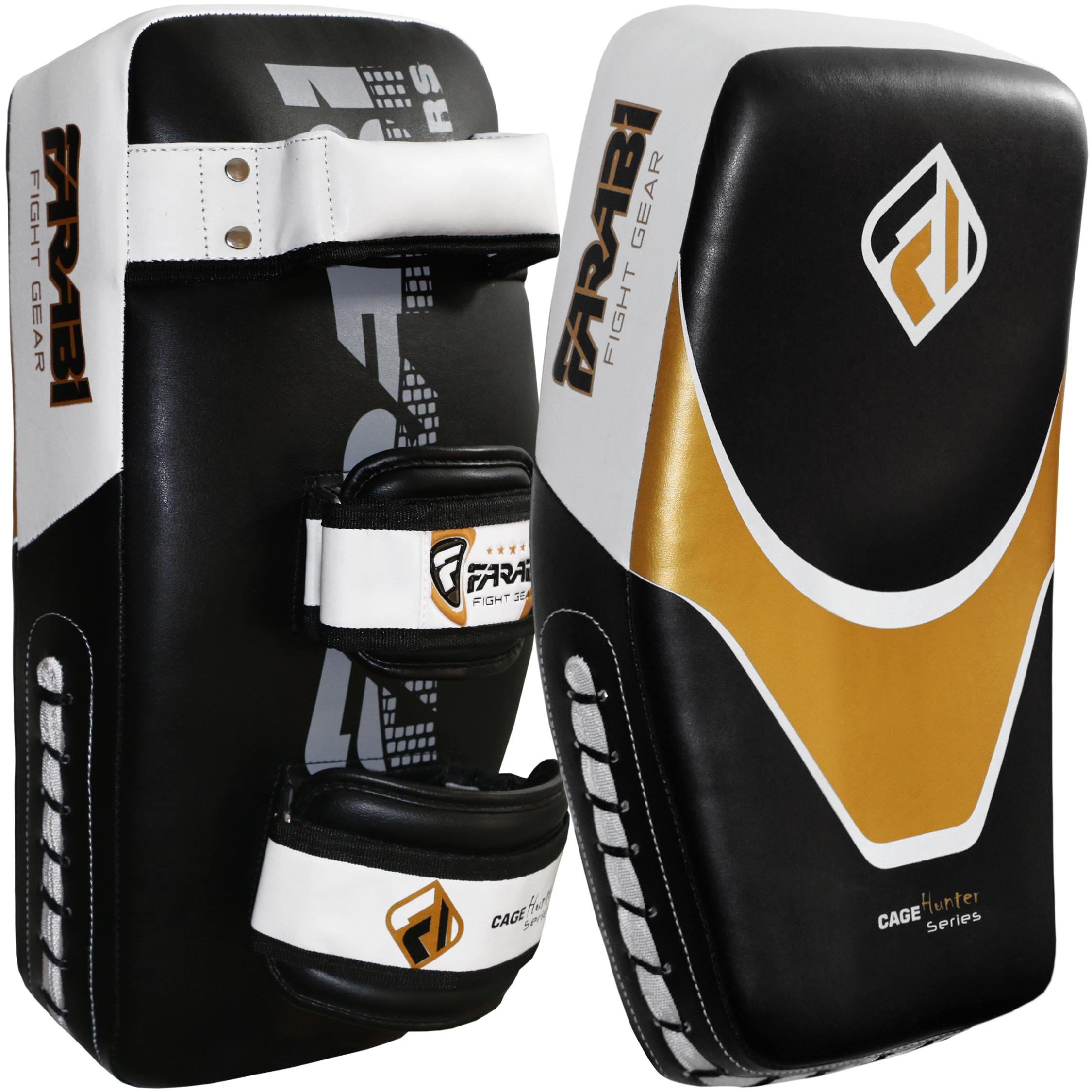 Farabi Kick Shield - Premium Curved Thai Pads for MMA, Muay Thai & Martial Arts Training - Durable Boxing Strike Pads & Focus Mitts - Perfect for Sparring, Kickboxing & Combat Sports Practice