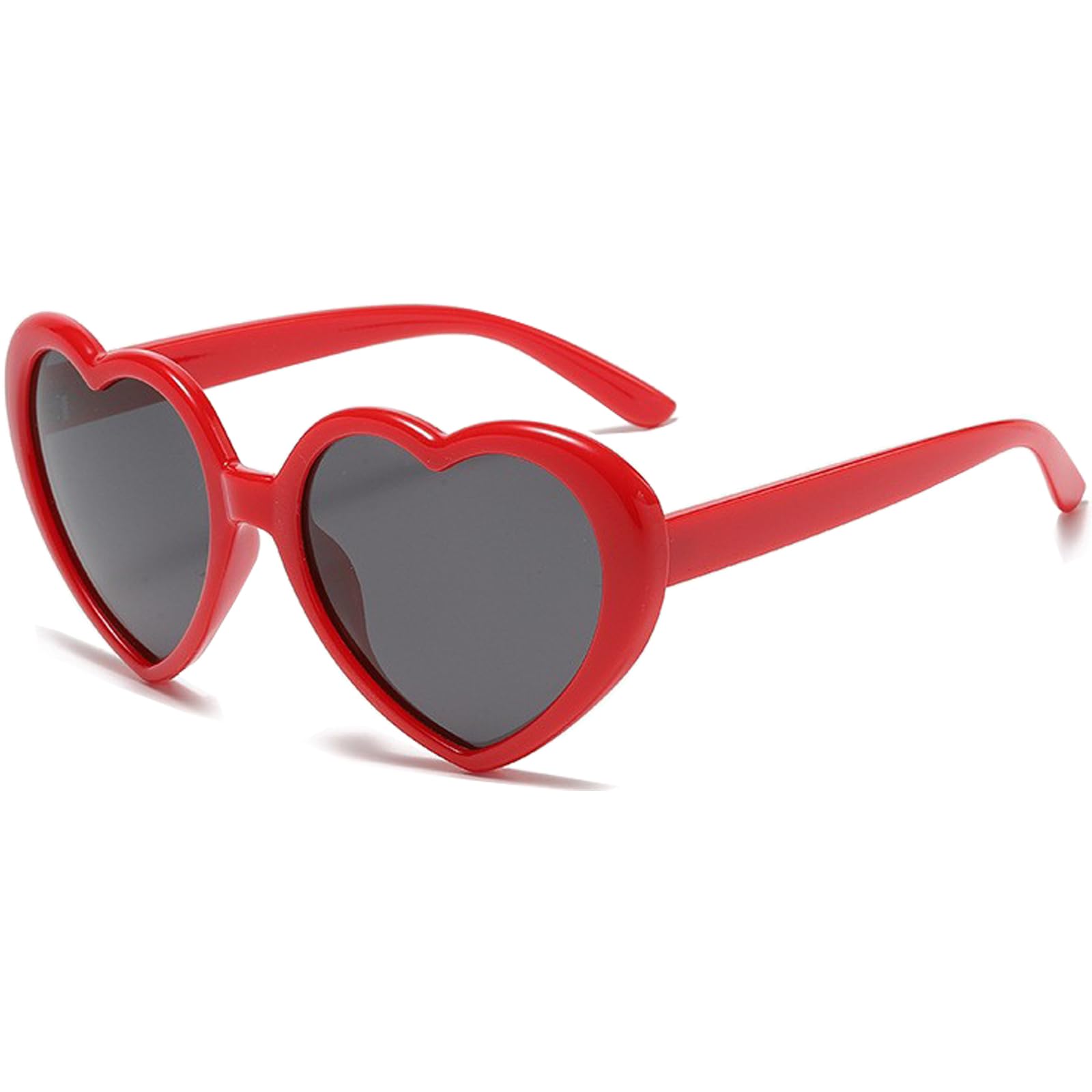 Heart-Shaped Polarized Sunglasses for Girls - UV 400 Protection, Vintage Style Love Heart Sunglasses for Outdoor & Beach (Ages 3-10) - Perfect for Summer, Vacation, and Kids' Fashion Accessories