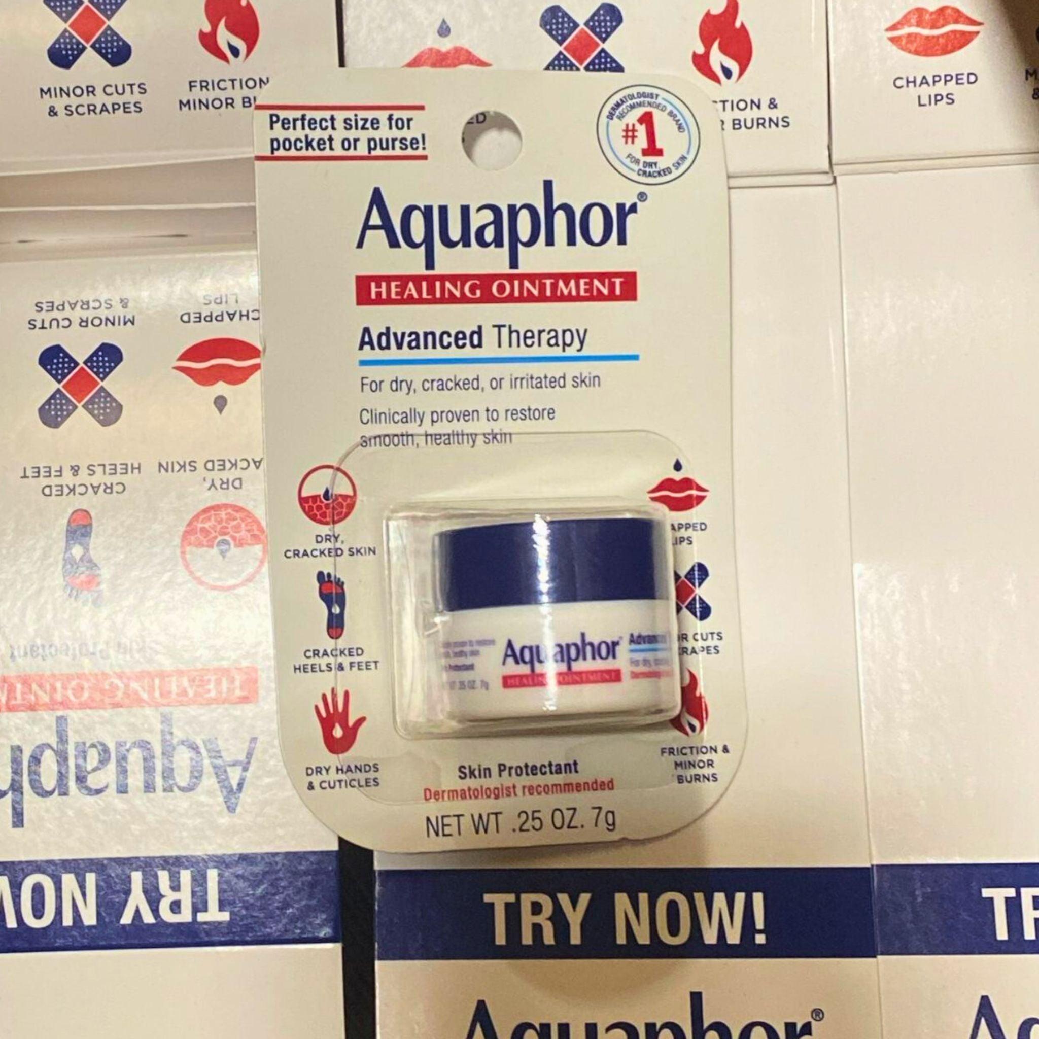 Aquaphor Healing Ointment Advanced Therapy Skin Protectant - 0.25 Oz (70 Pack) - Dry Skin Repair, Eczema & Minor Wound Care - Perfect for Travel, First Aid Kits & Daily Moisturizing