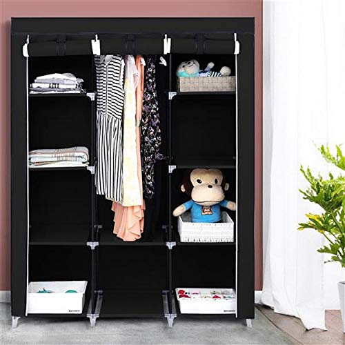 Portable Closet Organizer with 10 Shelves - Non-Woven Fabric Wardrobe Storage for Bedroom & Living Room | Dust-Proof, Space-Saving Closet Solution for Small Apartments & Dorm Rooms