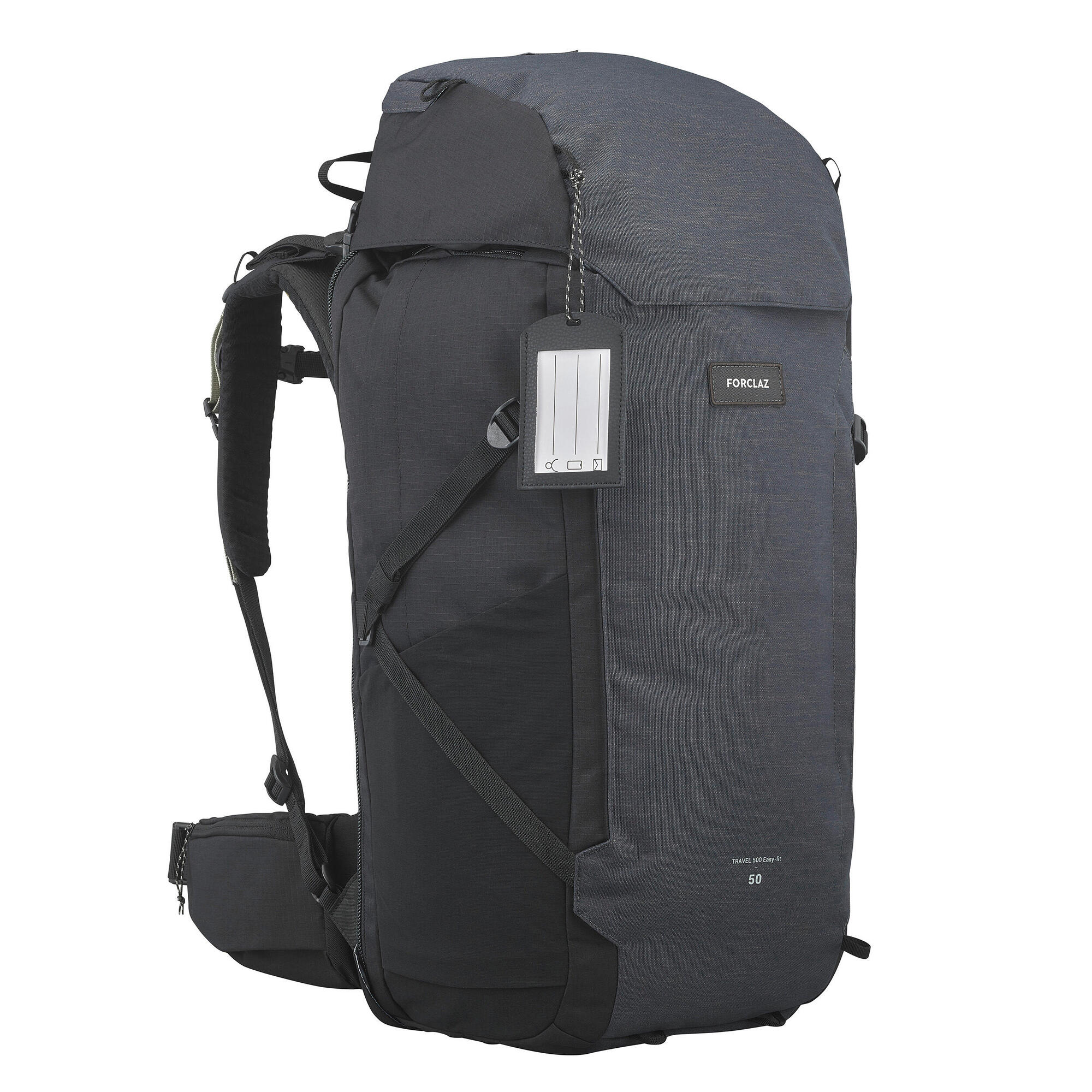 Forclaz Men's Travel 900 50+6L Lightweight Hiking Backpack - Durable Water-Resistant Trekking Pack for Outdoor Adventures & Camping Trips