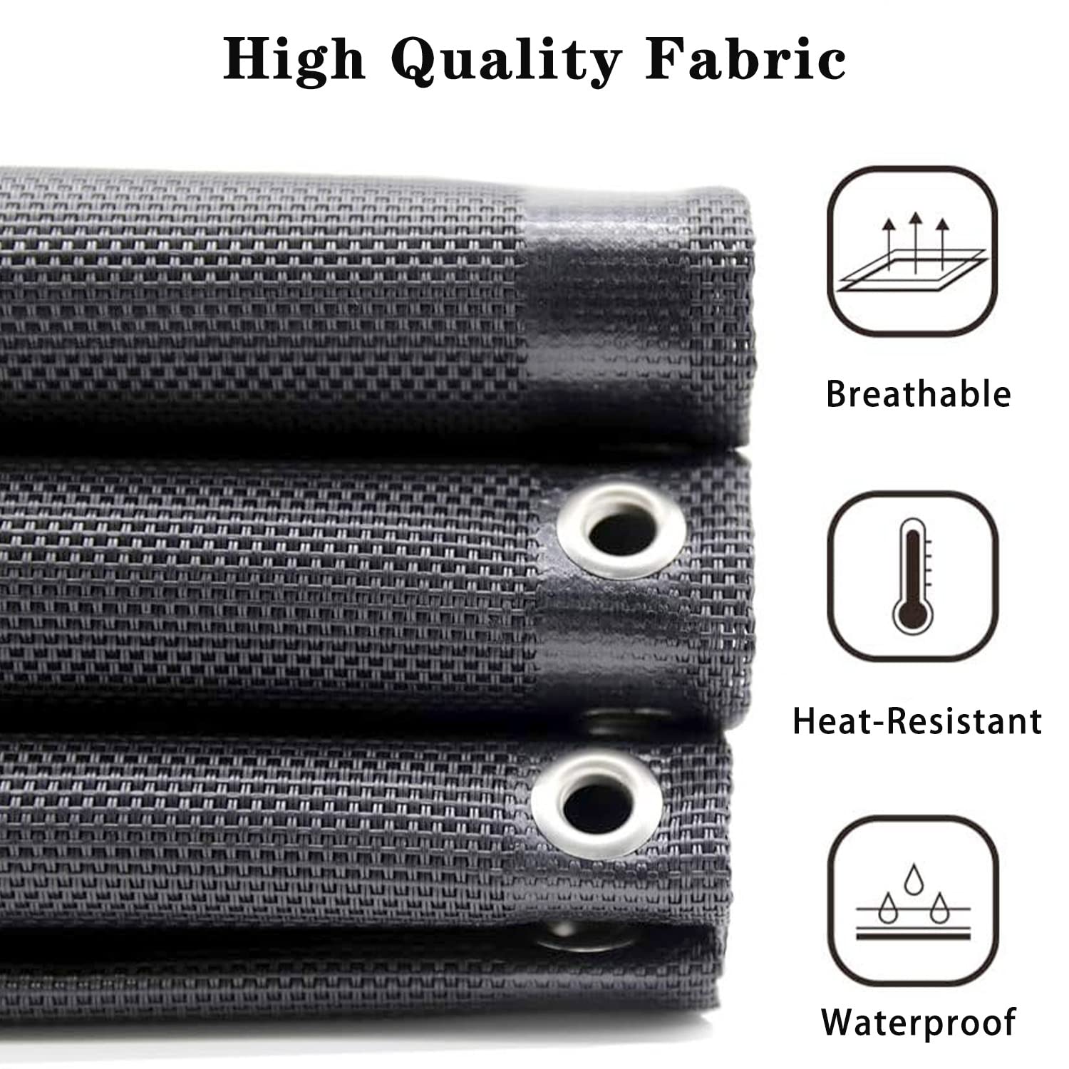 Ostlttyn Zero Gravity Chair Replacement Fabric with Bungee Cord Kit - 19 Inch Wide Repair Cloth for Anti-Gravity Outdoor Recliners - Patio, Lawn & Beach Lounge Chair Accessories (Black) - Perfect for Backyard Relaxation, Poolside Lounging and Camping Comfort