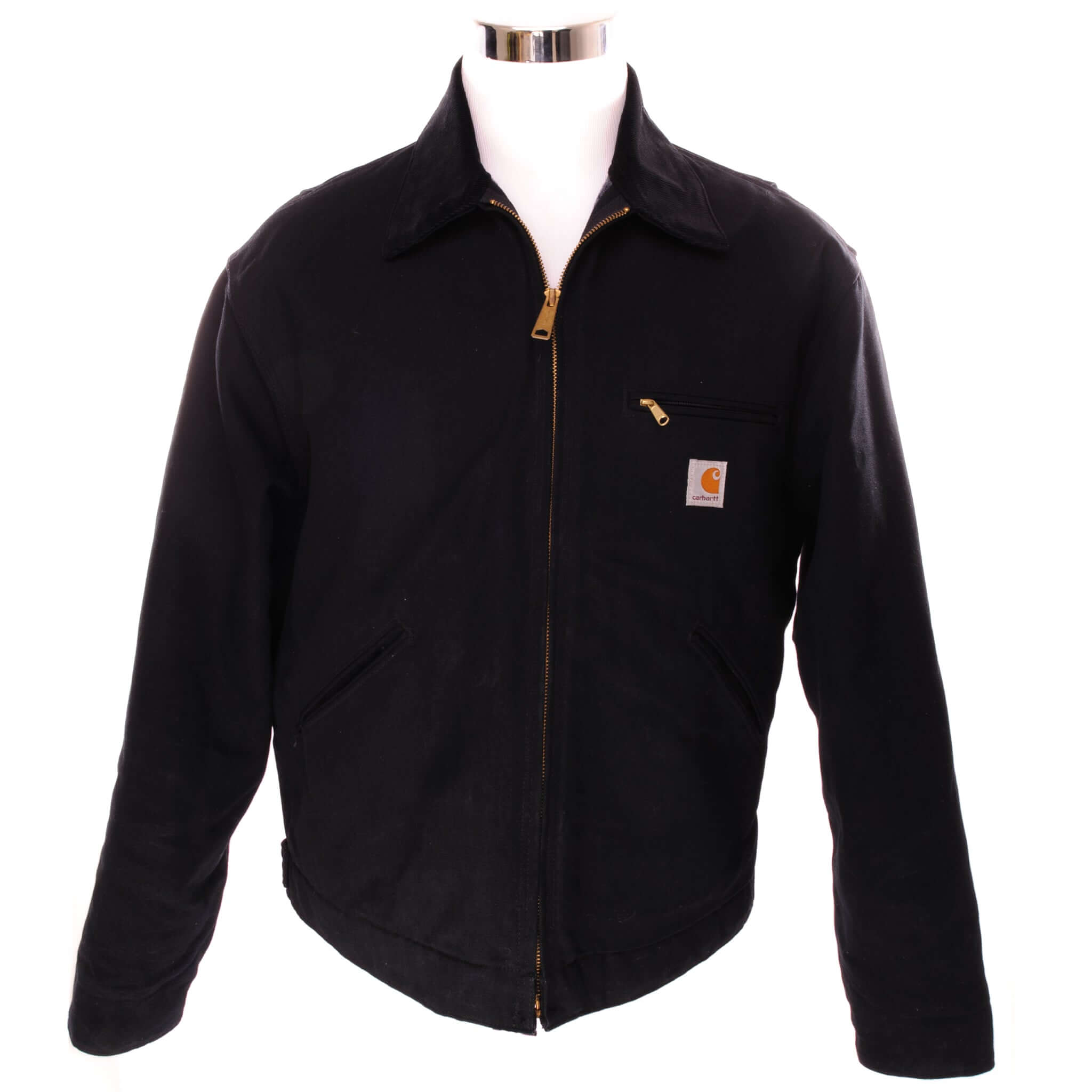 Vintage Black Carhartt Jacket Size Large - Made in USA - Durable Workwear for Outdoor Activities & Casual Wear