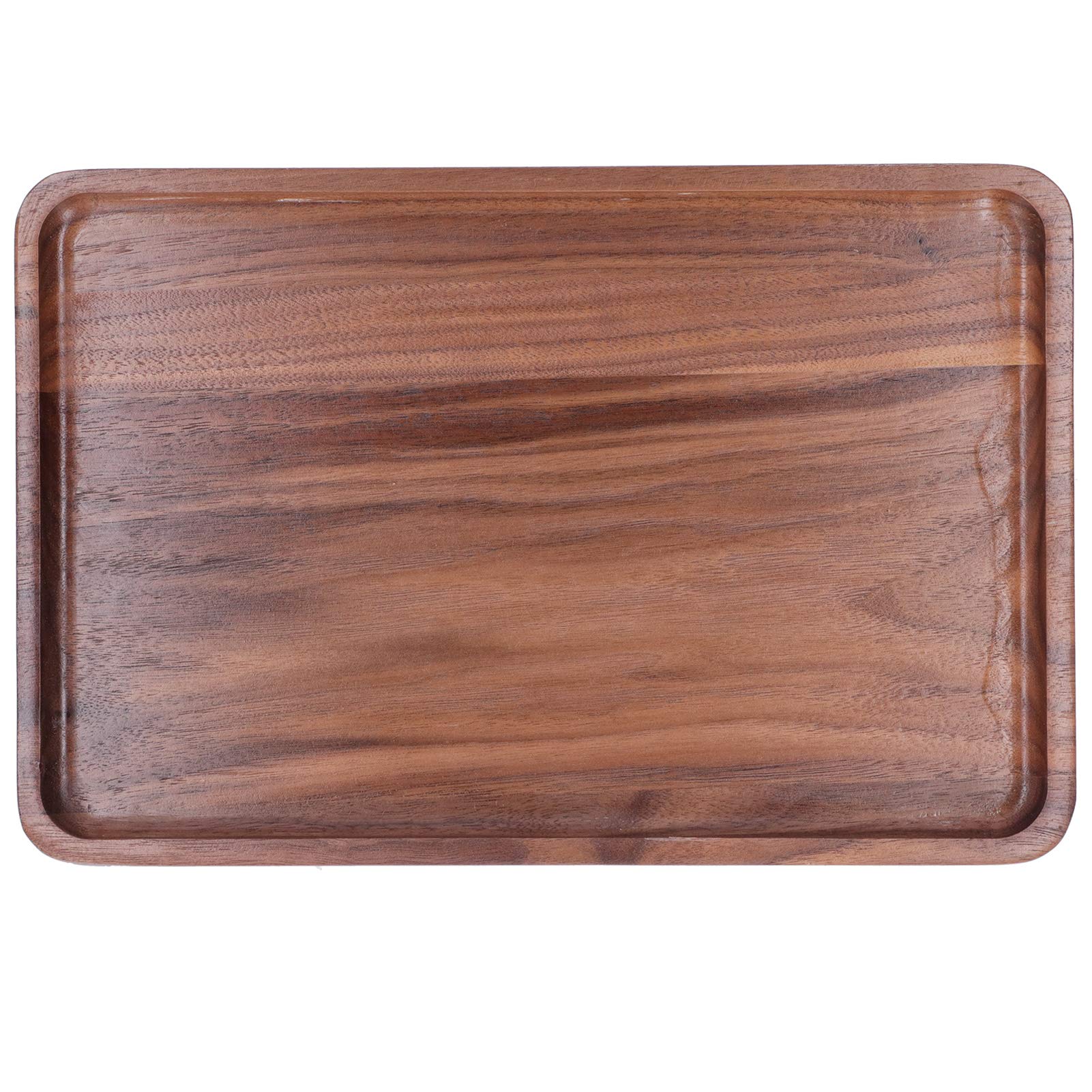 Eco-Friendly Wooden Serving Tray for BBQ, Fruit & Desserts - Non-Toxic, Durable 12