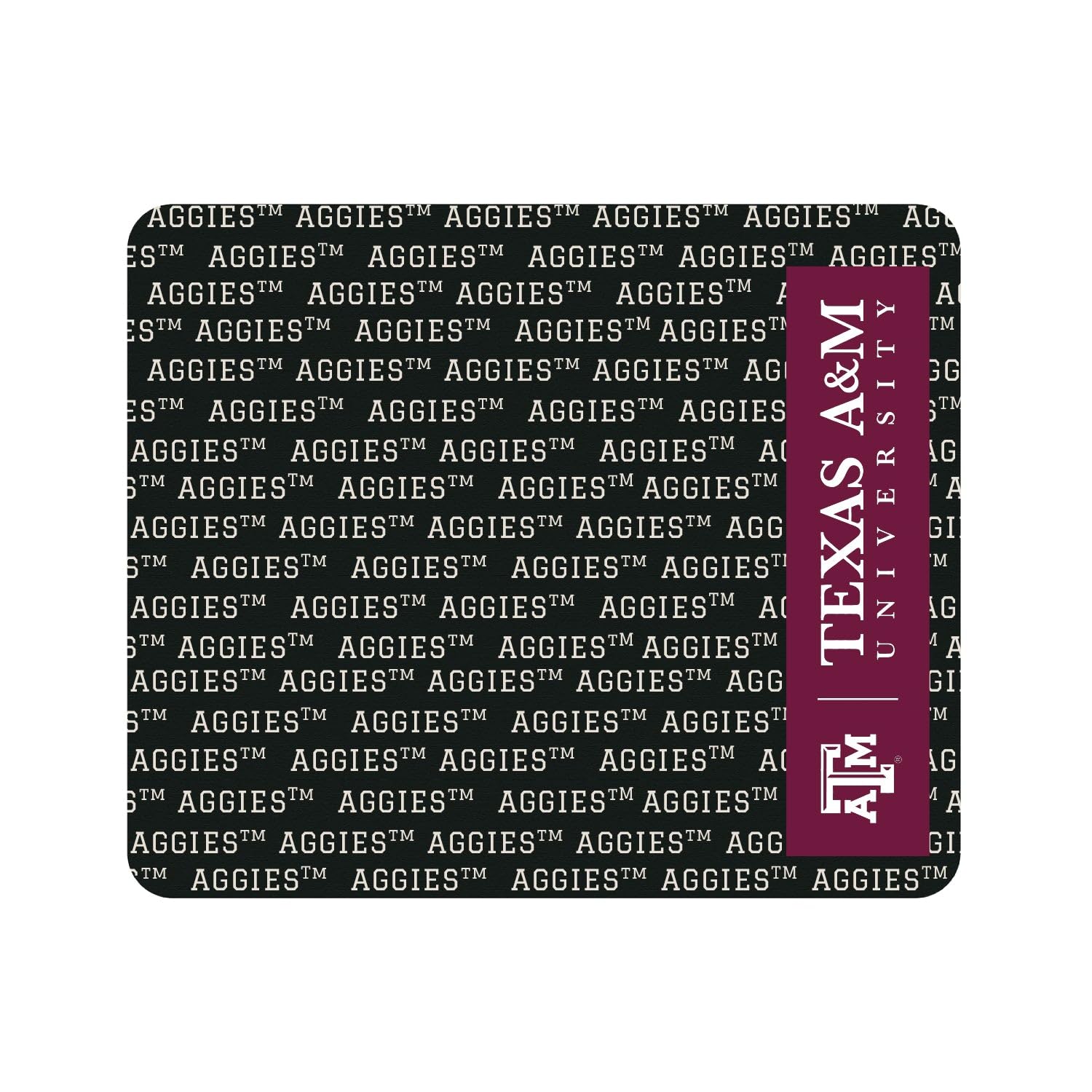 Texas A&M University Mouse Pad - Non-Slip Fabric Gaming & Office Desk Mat with Aggie Spirit Design for Computer, Laptop & Workstation Use