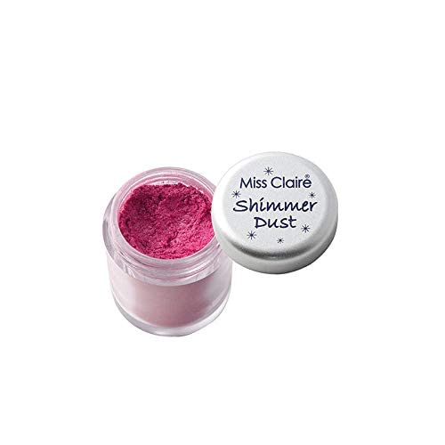Miss Claire Shimmer Dust - 5 Pink Shades, 3g Loose Pigment Powder for Eyeshadow, Highlighter & Face Glitter | Perfect for Makeup Artists, Cosplay & Festival Looks