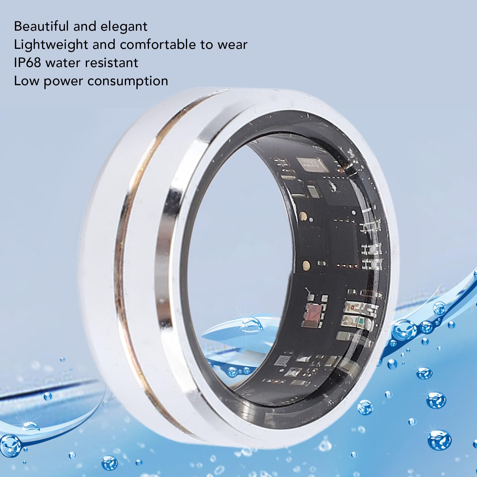 JYouPro Smart Ring - Waterproof Fitness & Health Tracker with Sleep Monitoring, Step Counter, Calorie & Distance Tracking, 7-Day Battery Life - Perfect for Workouts, Sleep Analysis & Daily Activity Tracking