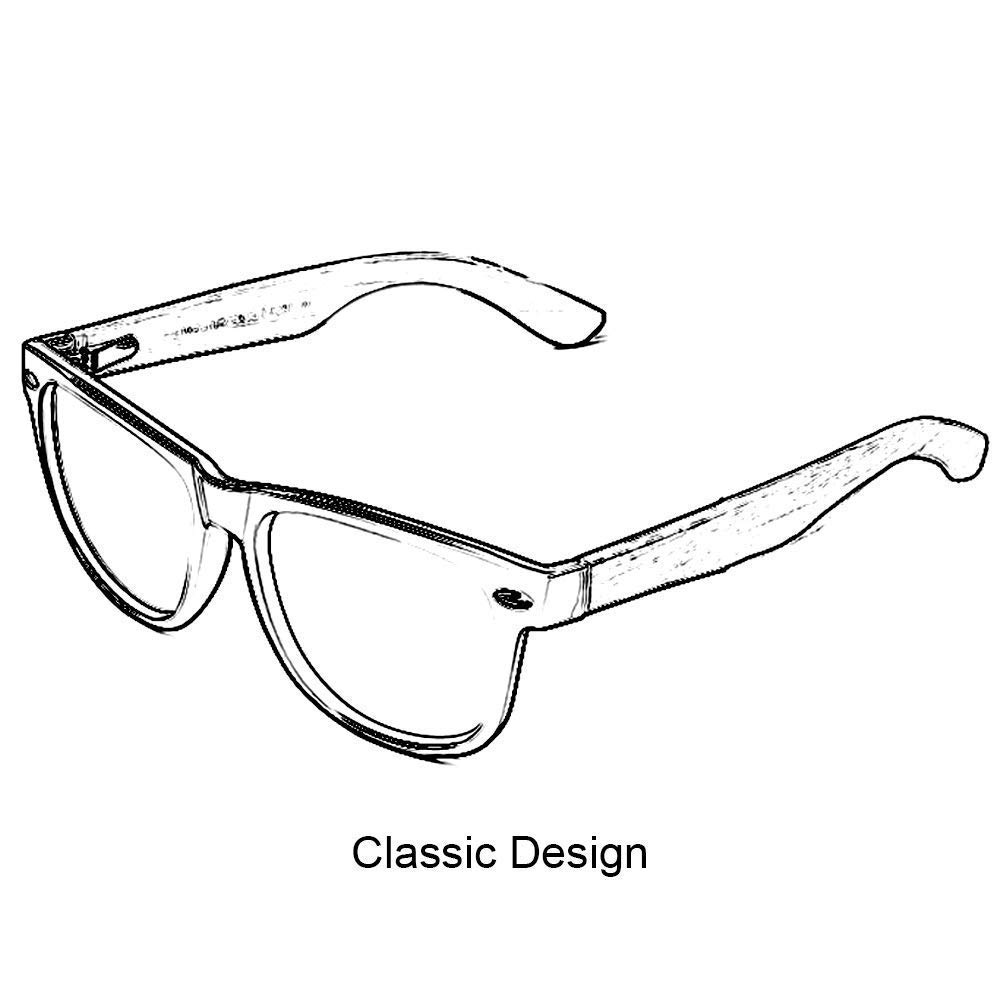 Wooden Polarized Sunglasses for Men & Women - HSA Handcrafted Wood Frame UV Protection - Perfect for Outdoor Sports, Driving & Beach Activities