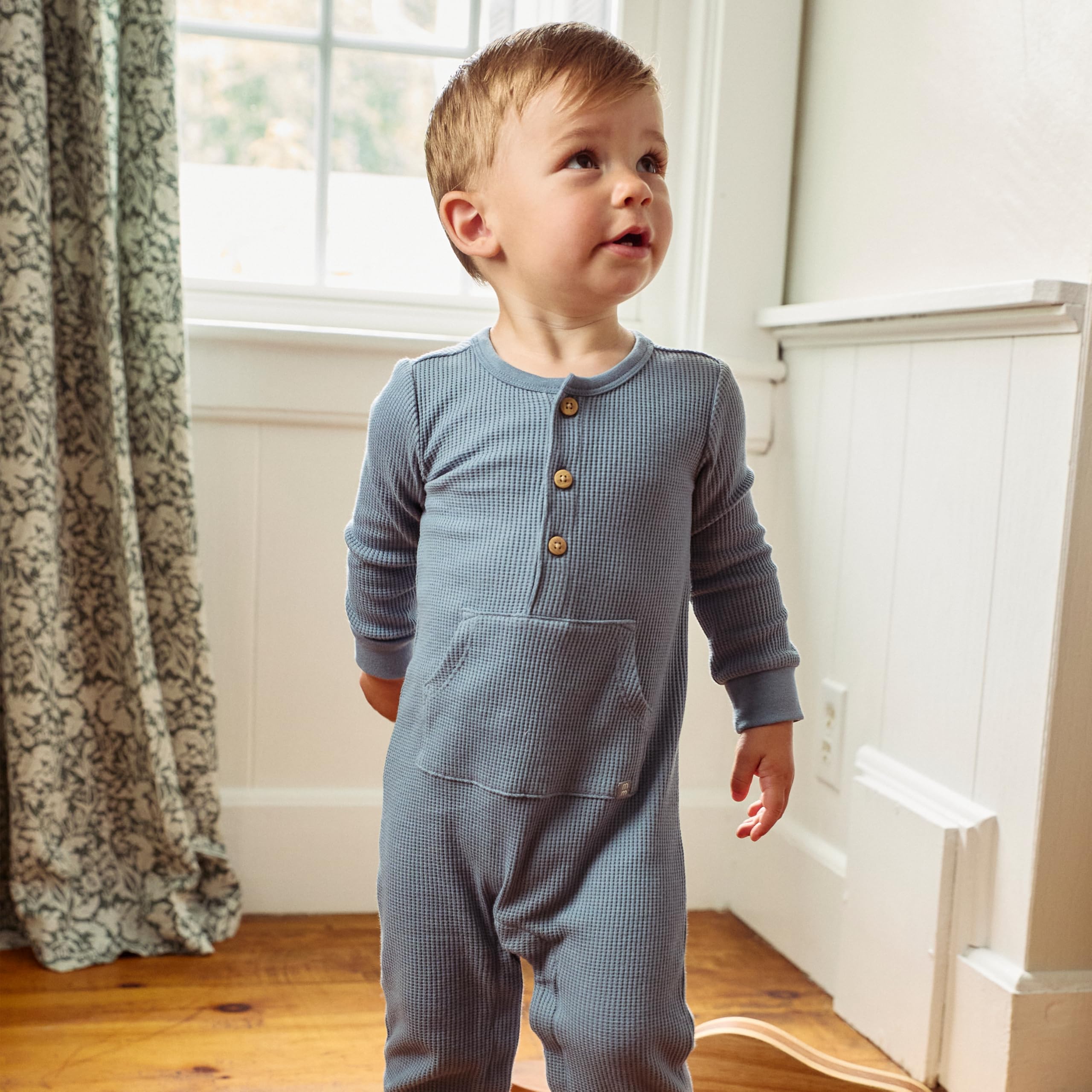 Gerber Baby Mini-Waffle Romper - Soft Cotton One-Piece Outfit for Newborns & Infants | Perfect for Playtime, Photo Shoots & Everyday Comfort