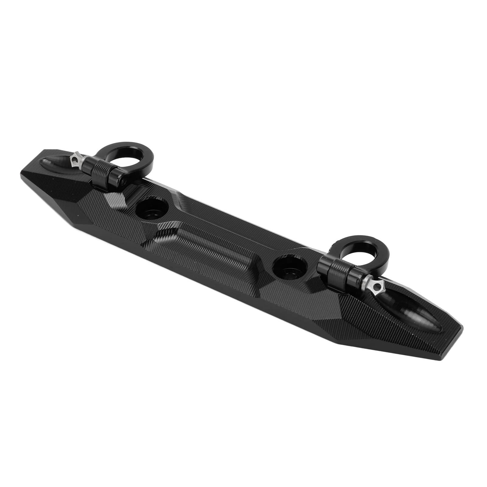 Demeras 1/10 Scale RC Car Aluminum Front Bumper - Black Anodized Heavy Duty Bumper for Traxxas, Redcat & HPI Models | Easy Installation & Durable Protection for Off-Road RC Racing & Crawling