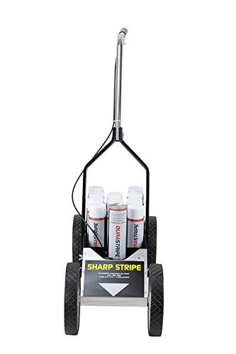 AOLDHYY 10-Can Aerosol Paint Striping Machine with 10-Inch Wheels - Professional Line Marking Equipment for Parking Lots, Roads & Sports Fields (Machine Only, Paint Sold Separately)