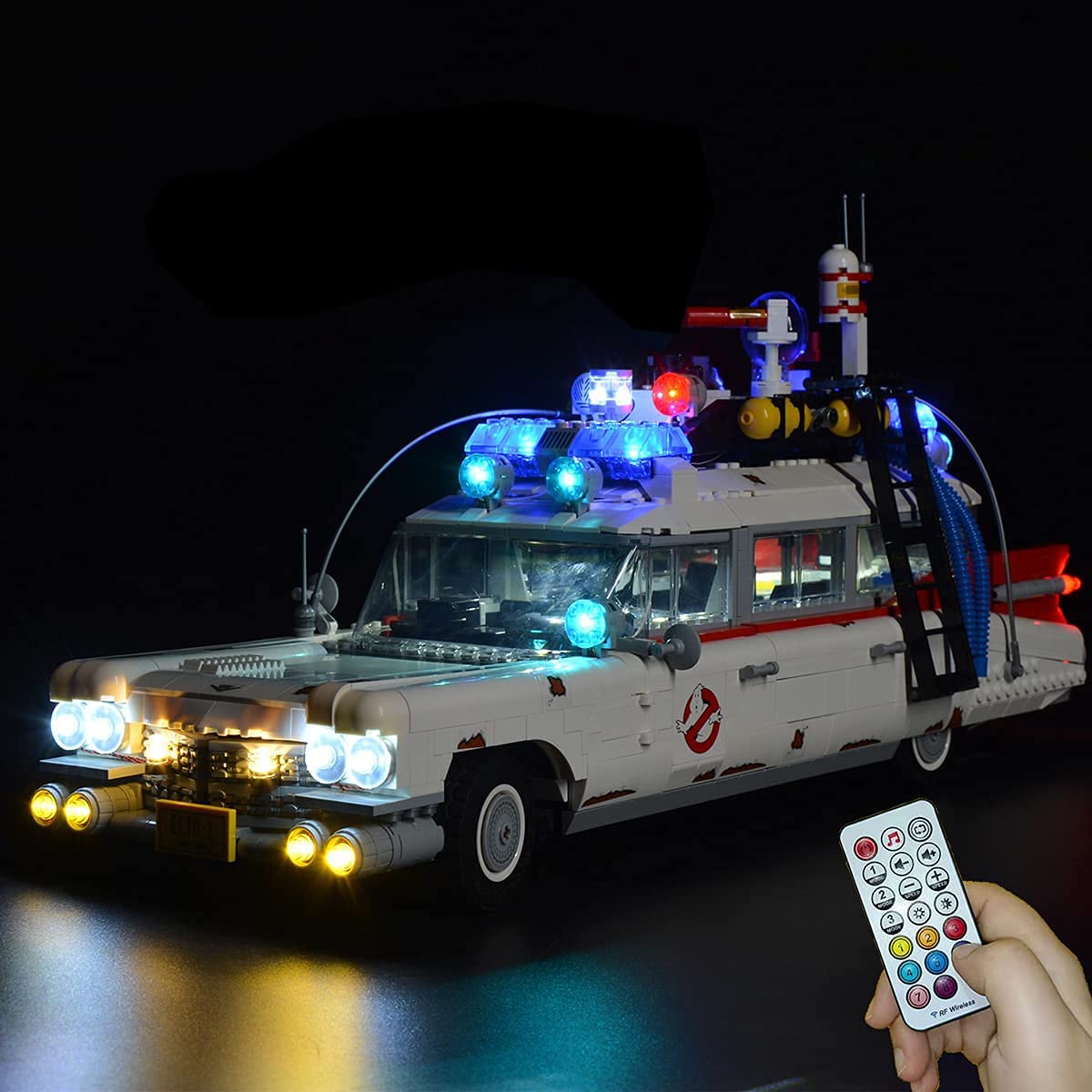WDDSPSH RC Building Lighting Kit with Sound & LED Lights - Compatible with Lego 10274 Ghostbusters ECTO-1 Model (LED Light Kit Only, RC Version) - Perfect for Enhancing Your Ghostbusters ECTO-1 Building Blocks Display