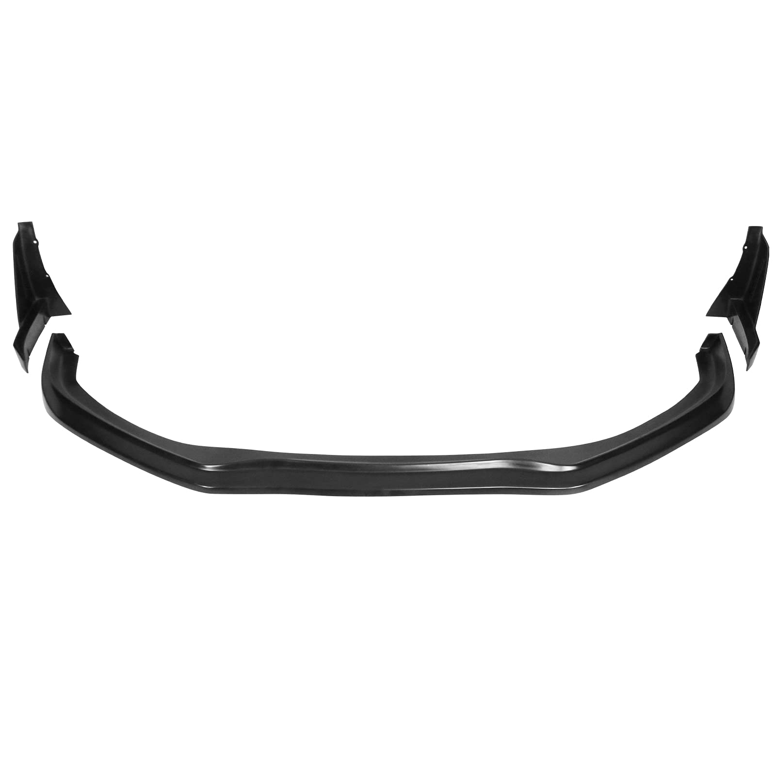 IKON MOTORSPORTS 2PCS Front Bumper Lip Splitter Winglet + Front Bumper Lip for 2017-2020 Toyota 86 | PU Unpainted Black CS Style Body Kit | Enhances Aerodynamics & Protects Bumper | Perfect for Street Racing & Car Shows