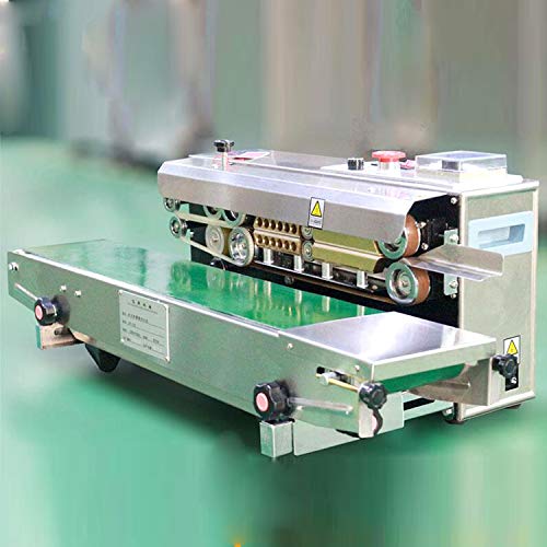 Kolice Commercial Automatic Continuous Sealing Machine - Industrial Horizontal Bag Sealer for Food Packaging, PVC Bags & Films - Ideal for Popsicle, Snack & Frozen Food Packing