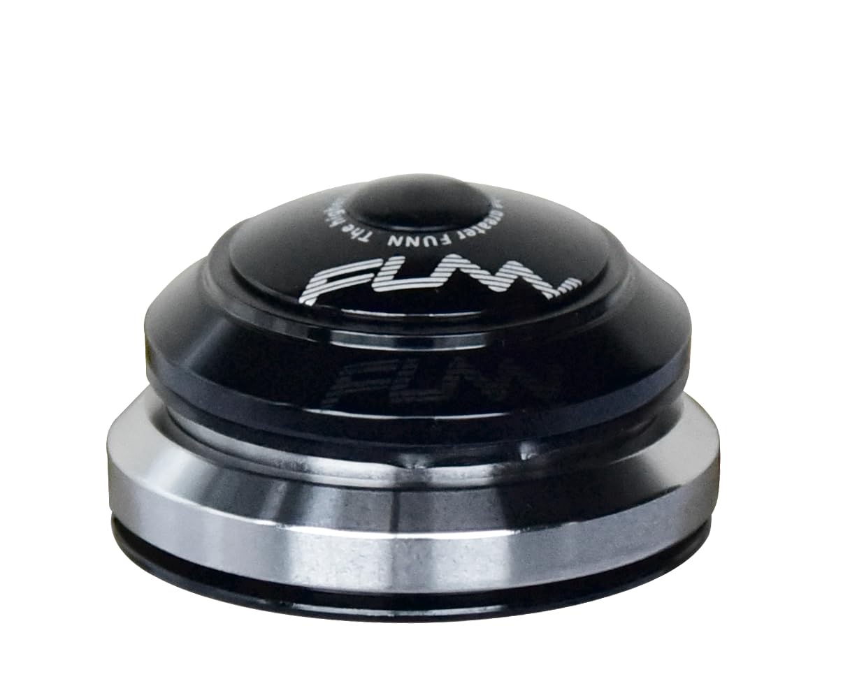 Funn Descend Integral Bike Headset - Angular Contact Bearing Alloy Headset for Mountain, BMX, Road & Gravel Bikes | Smooth Steering & Durable Performance for Off-Road Trails & Urban Commuting