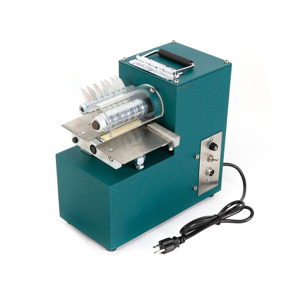 40W Single Leather Cutting Machine with Pedal - Adjustable Speed Leather Slitter for Bags, Shoes & Leathercraft | Heavy Duty 110V Leather Cutter for DIY, Shoe Repair & Professional Leatherworking