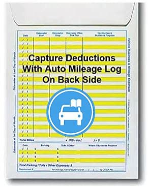 Business & Personal Receipt Organizers - 12 Pack Expense Envelopes for Tax Deductions + 12 Credit Card Receipt Holders - Perfect for Small Business Accounting & Personal Budget Tracking - Ideal for Office Organization & Home Finance Management