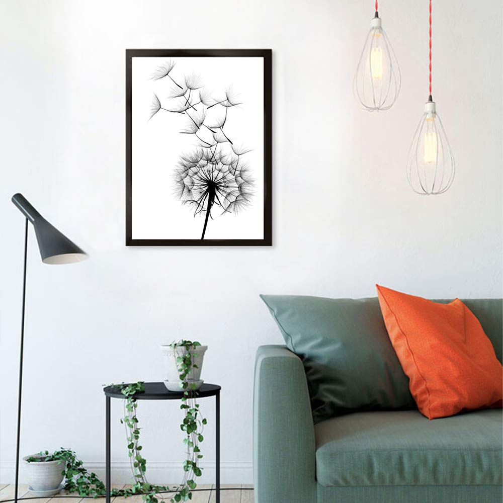 40x60cm Large Modern Poster Frame - Black Eton Wood Wall Gallery Frame with Shatterproof Perspex Sheet - Perfect for Living Room, Bedroom, Office Decor & Picture Hanging Display