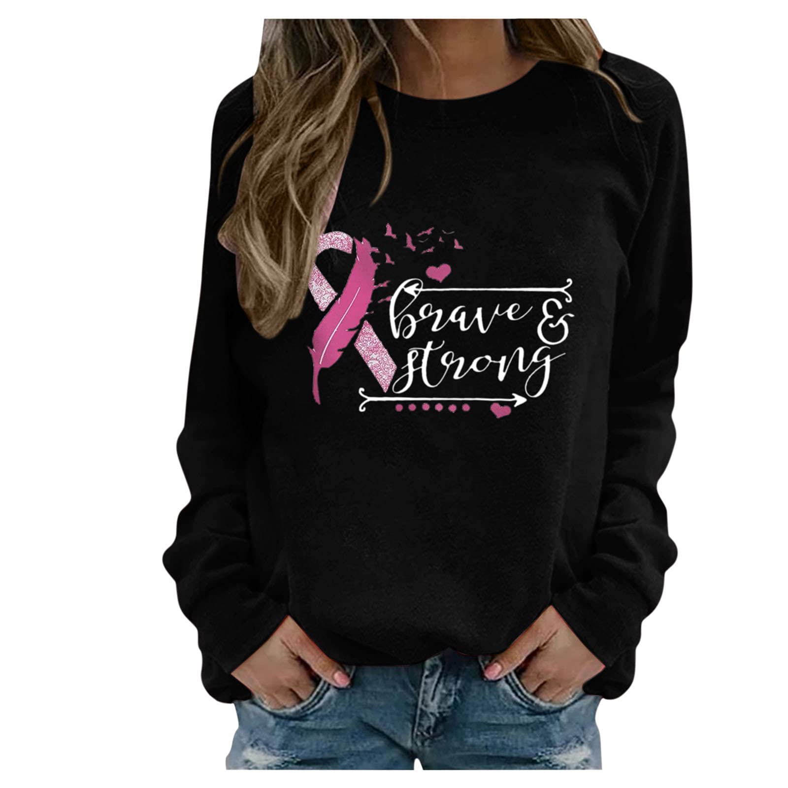 Trendy Women's Long Sleeve Crewneck Sweatshirt - Comfortable Casual Pullover Top for Fall & Winter - Perfect for Daily Wear, Lounge, Workout & Outdoor Activities (My Wife Series - Brea)