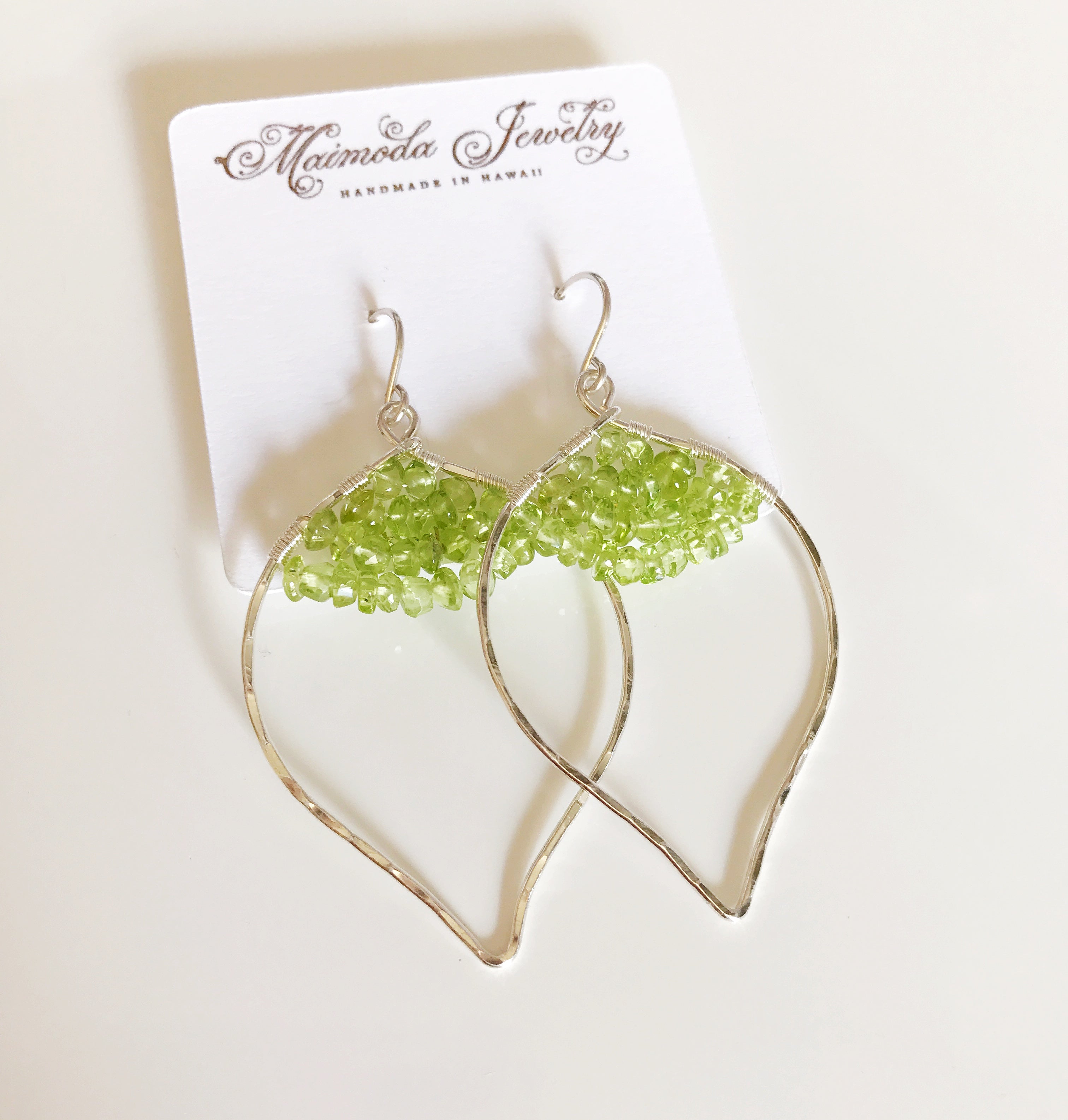 Peridot Stud Earrings for Women - 14K Gold Plated Green Gemstone Jewelry Gift for Birthday, Anniversary & Special Occasions