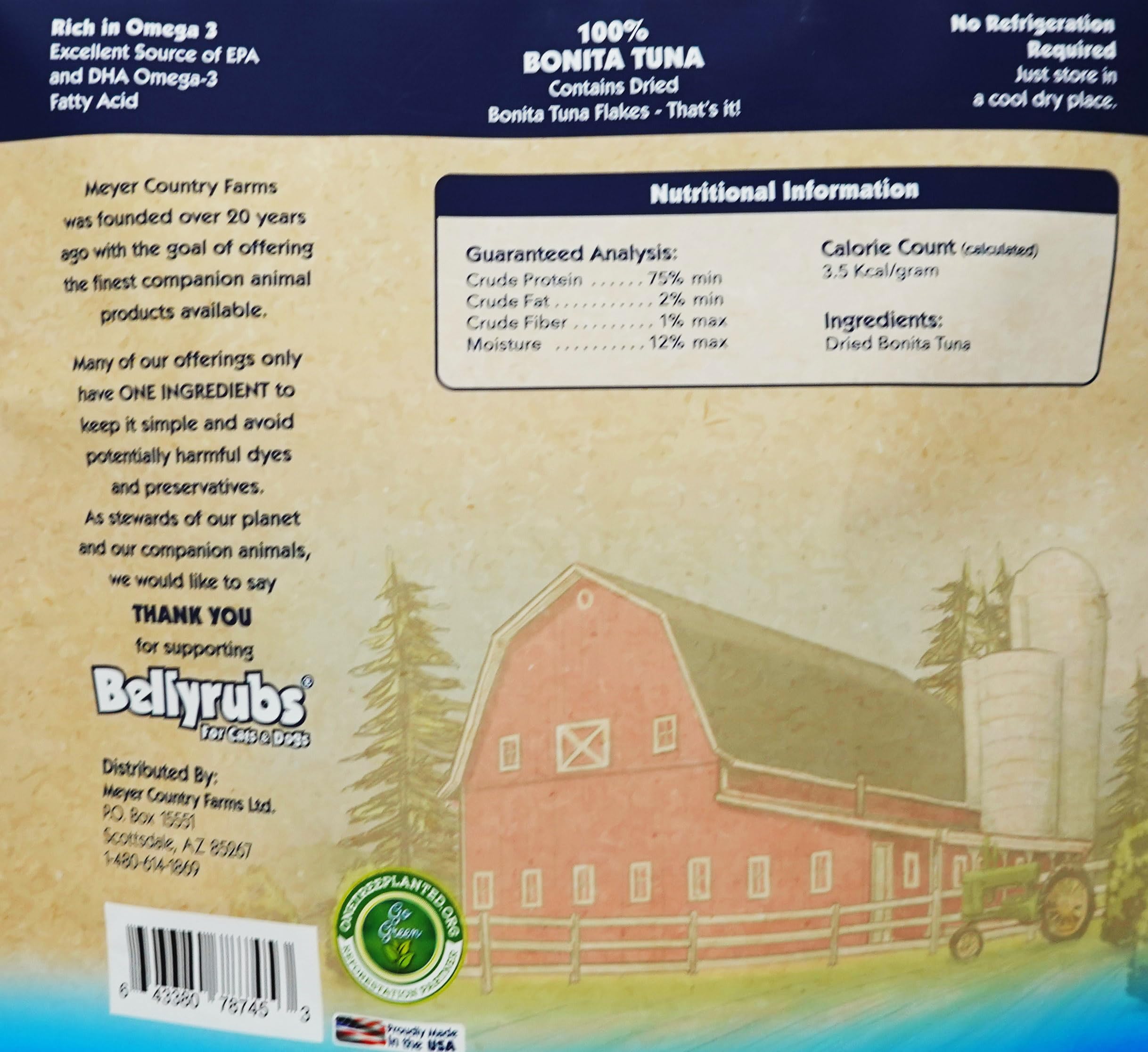 Premium All-Natural Bonita Tuna Flakes for Cats & Dogs - 4.25oz Grain-Free, Gluten-Free Dried Tuna Cat Treats | High Protein Healthy Pet Training Snacks | Made in USA | Perfect for Training Rewards & Mealtime Toppers