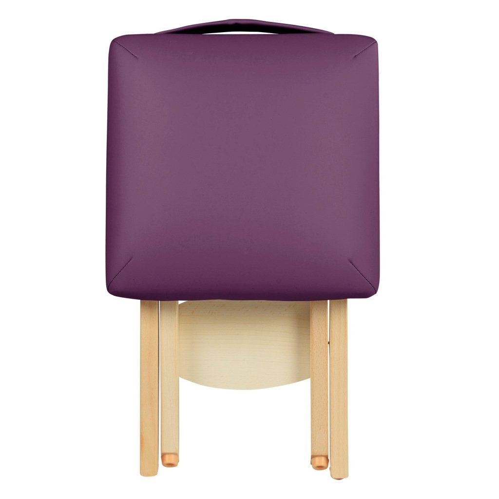 Portable Folding Wooden Massage Stool - Lightweight Foldable Tattoo Stool for Home, Spa & Salon Use