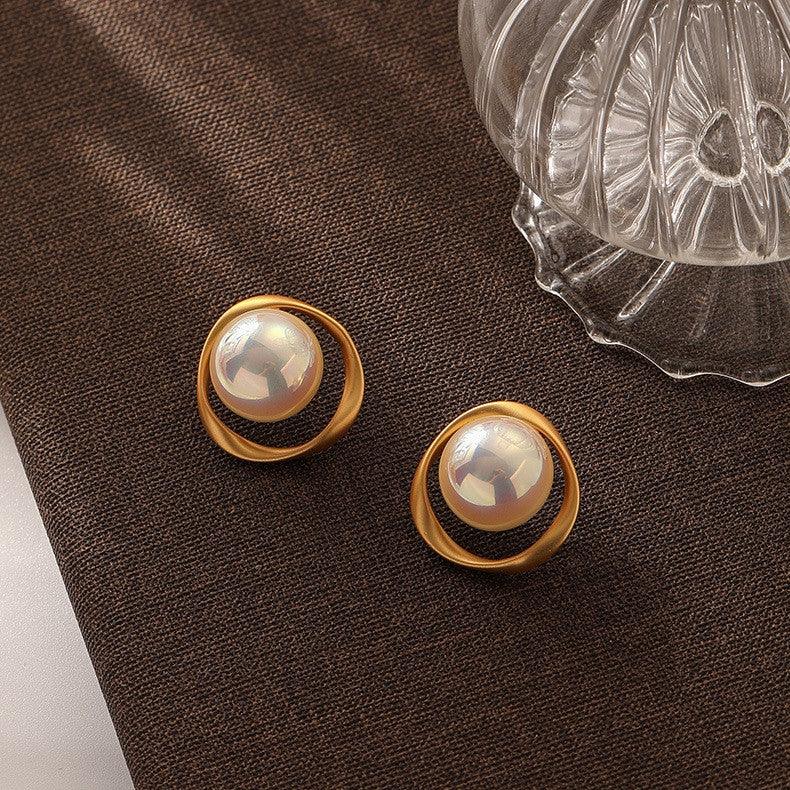 Stylish Irregular Pearl Earrings Stud | DMS189 | Elegant Fashion Jewelry for Women, Perfect for Weddings, Parties & Daily Wear