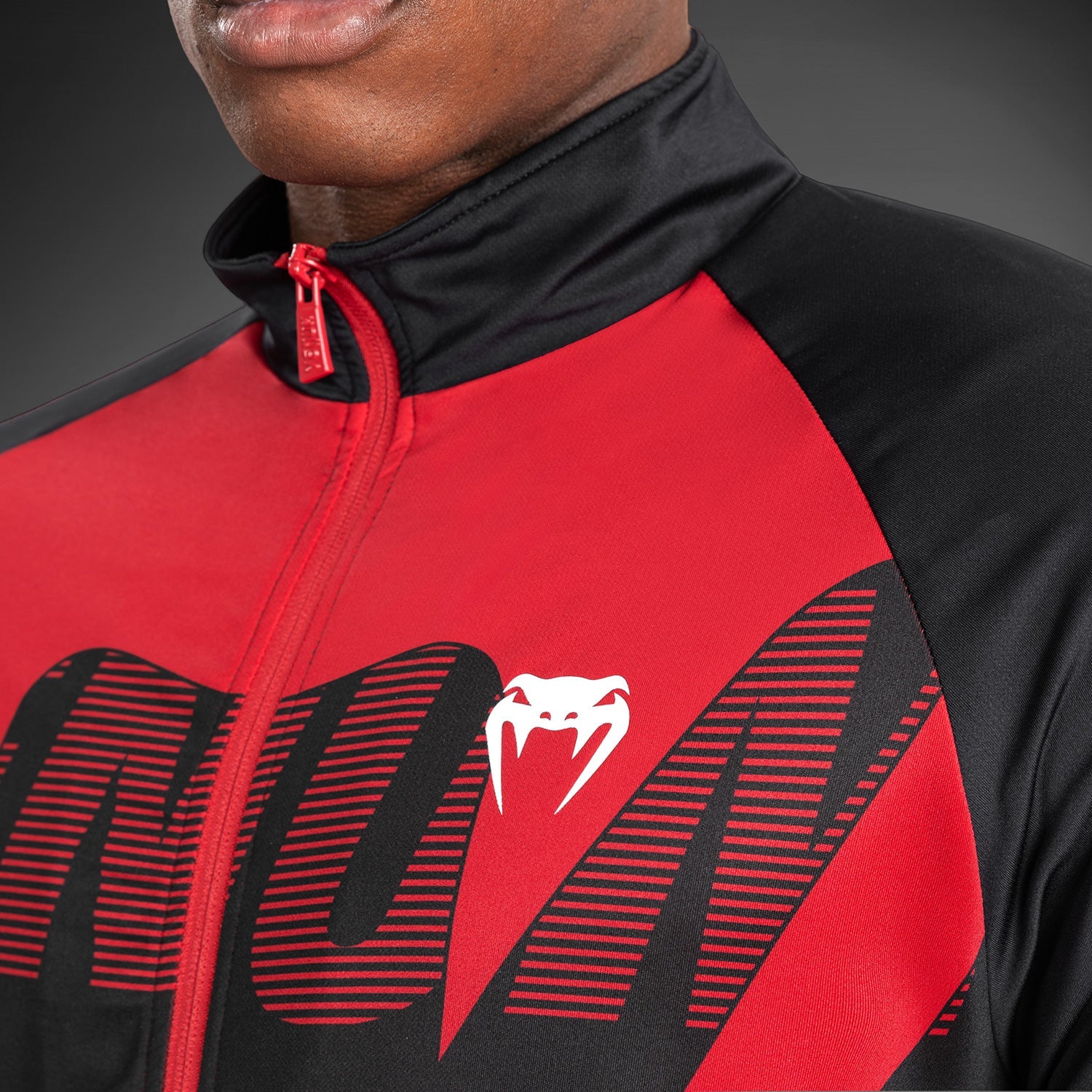Venum Adrenaline Men's Track Jacket - Lightweight Running Jacket for Men, Breathable & Moisture-Wicking - Perfect for Gym, Jogging & Outdoor Sports (Red)