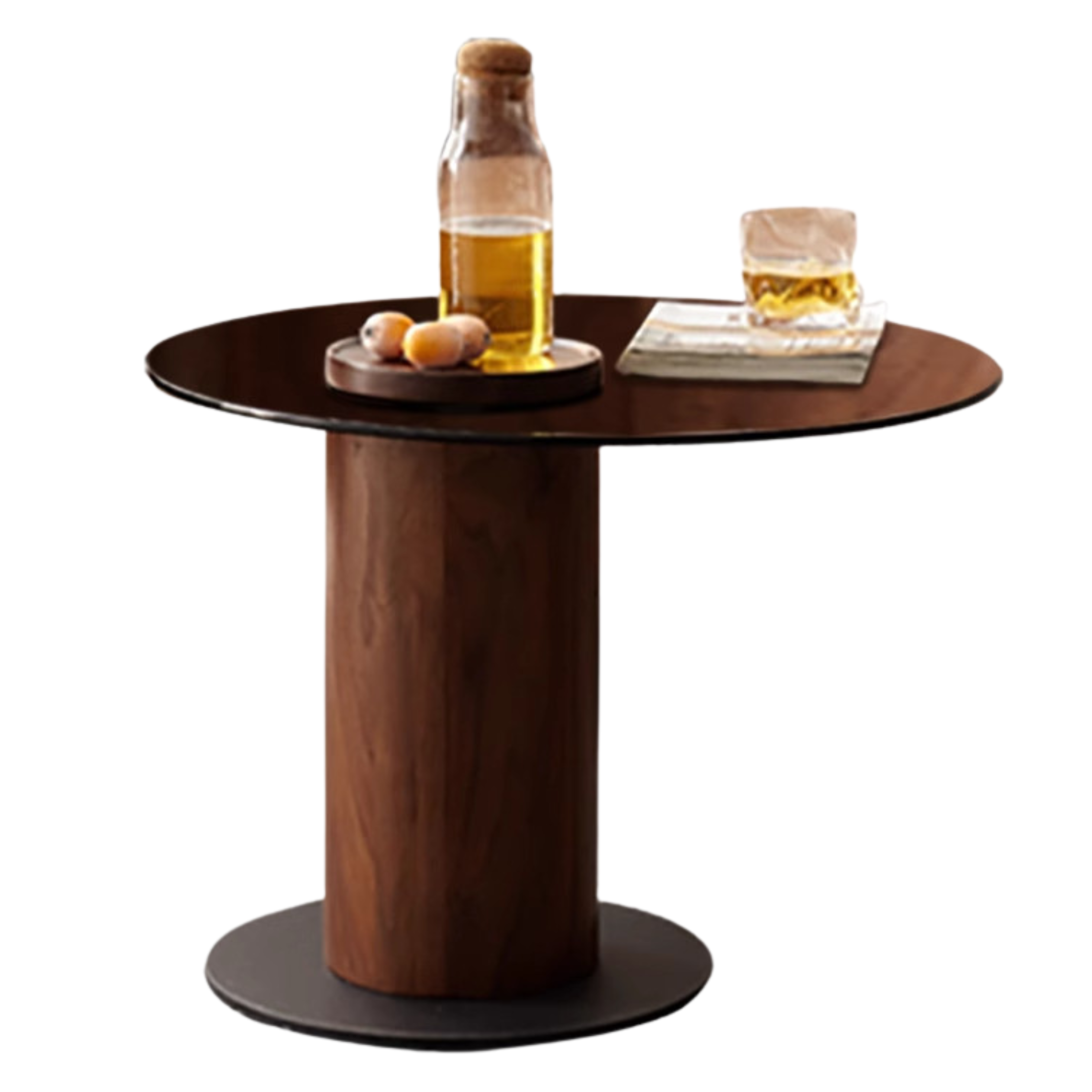Handcrafted Black Walnut Coffee Table with Natural Slate Top - Perfect for Living Room, Lounge & Modern Home Decor