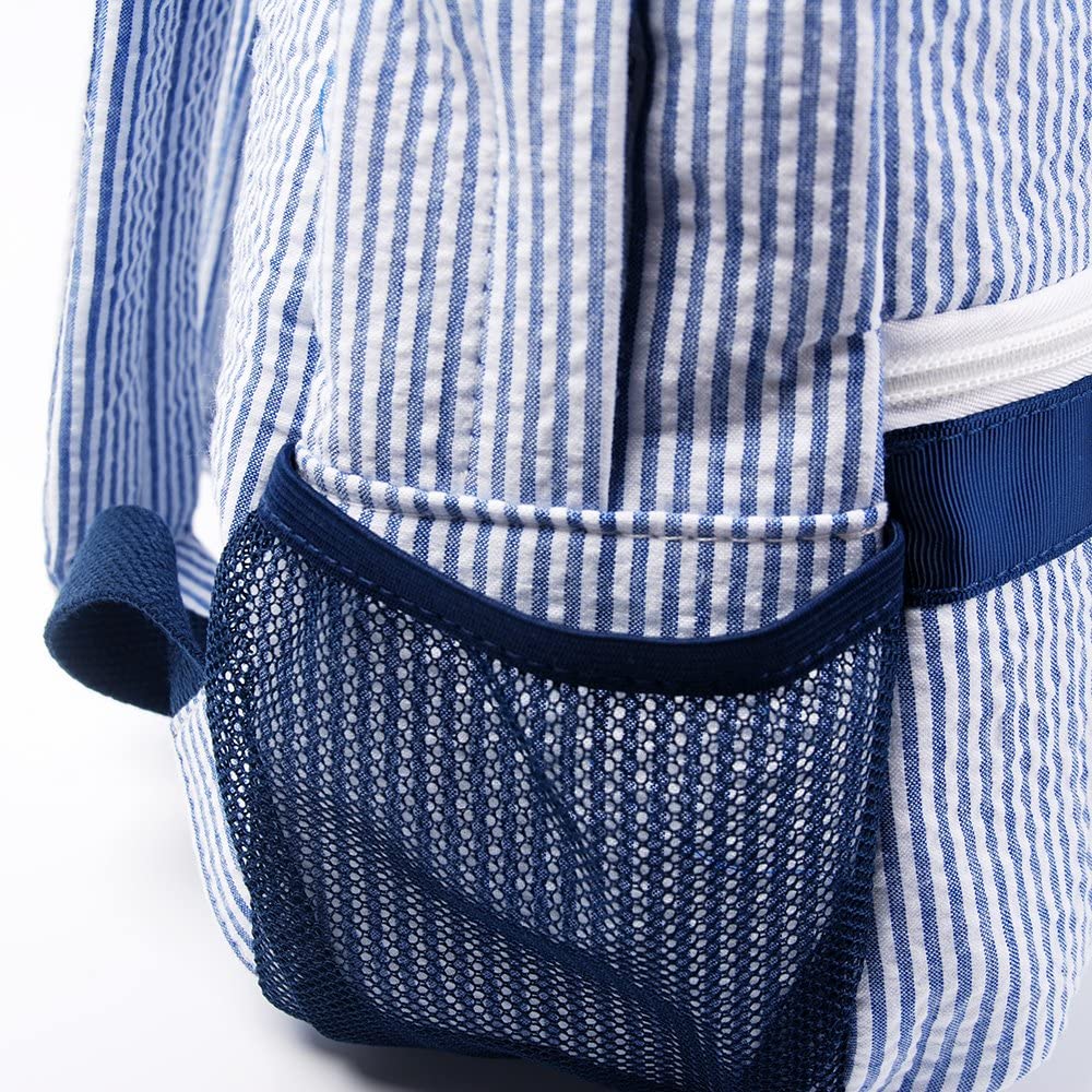 Seersucker Toddler Backpack - Cute Preppy Kids School Bookbag for Preschool & Kindergarten | Lightweight Durable Children's Bag for Daycare, Travel & Daily Use