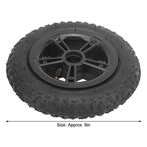 8 Inch Wheel Tire - Heavy Duty Inflatable Replacement Tire for Electric Scooters, E-Bikes, and Baby Strollers - Perfect for Commuting, Urban Travel, and Family Outings