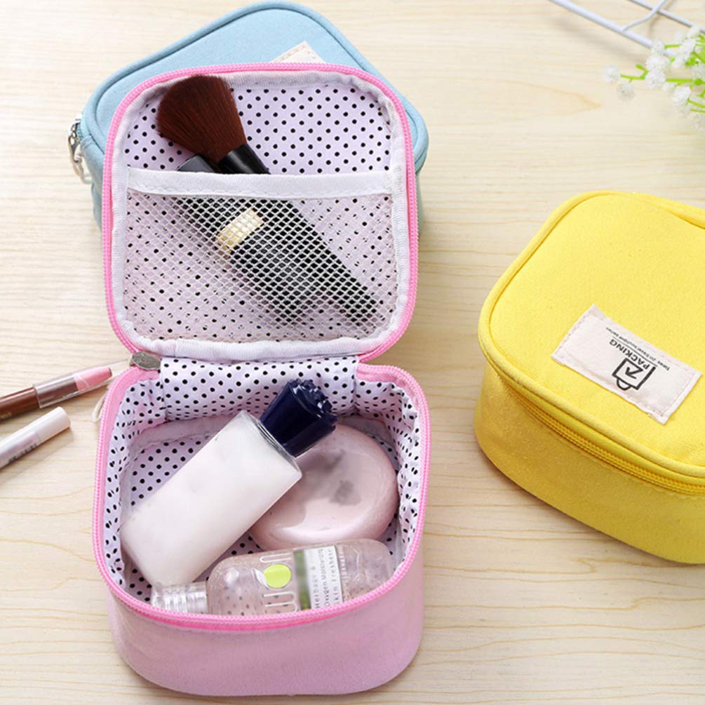 Healifty 4-Piece Waterproof Travel Cosmetic Organizer Set - Small Makeup Bags for Jewelry, Lipstick, Electronics - Perfect for Women & Girls Travel Accessories | Ideal for Vacation, Gym, Daily Use & On-the-Go Organization