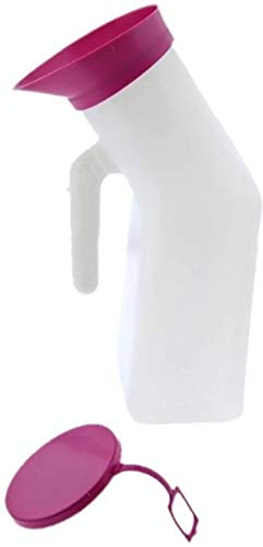 Premium Quality Pink Urinal Pot for Men and Women - 1000ml Capacity - Ideal for Hospitals, Nursing Homes & Home Care - PrimeSurgicals Medical Urine Collection Container