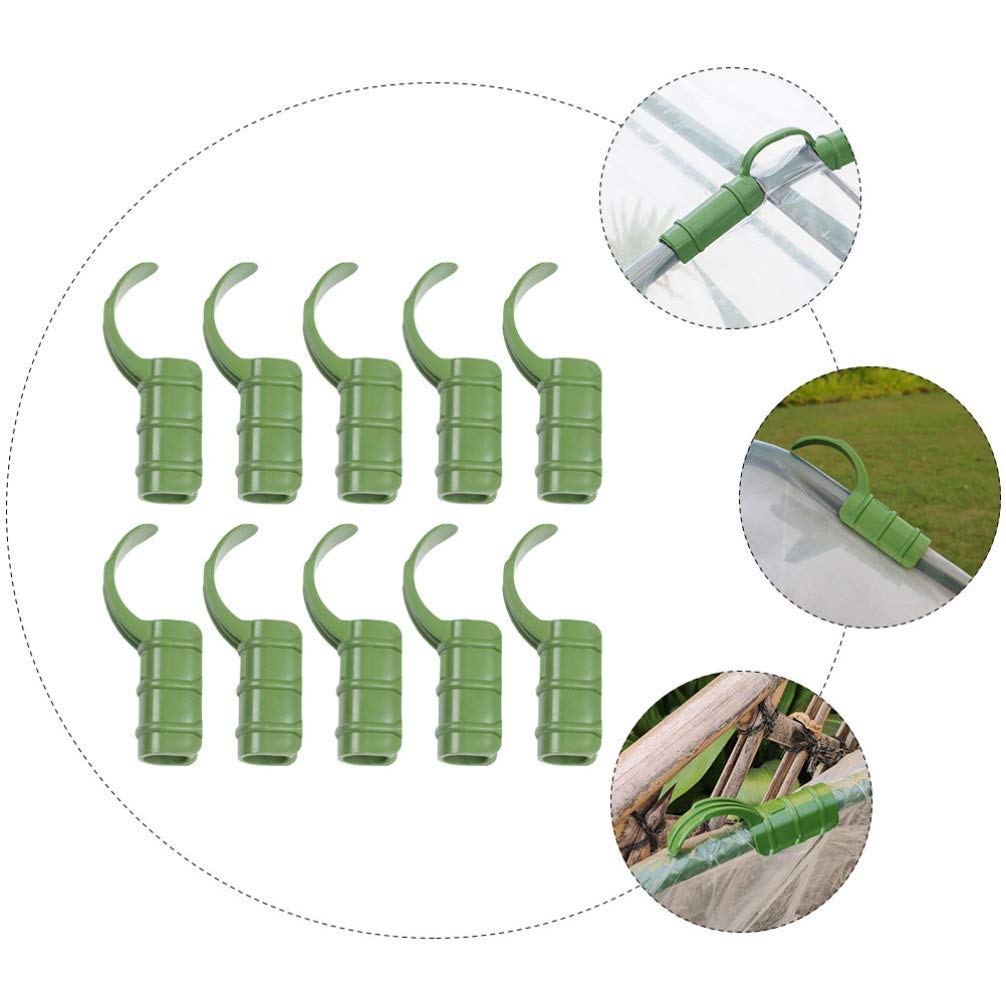 15pcs Greenhouse Temperature Film Buckle Clips - Heavy Duty Gardening Tent Clamps for Plant Shelters, Tunnel Hoops & Shading Nets - Durable Gardening Accessories for Greenhouse, Hydroponics & Outdoor Plant Protection