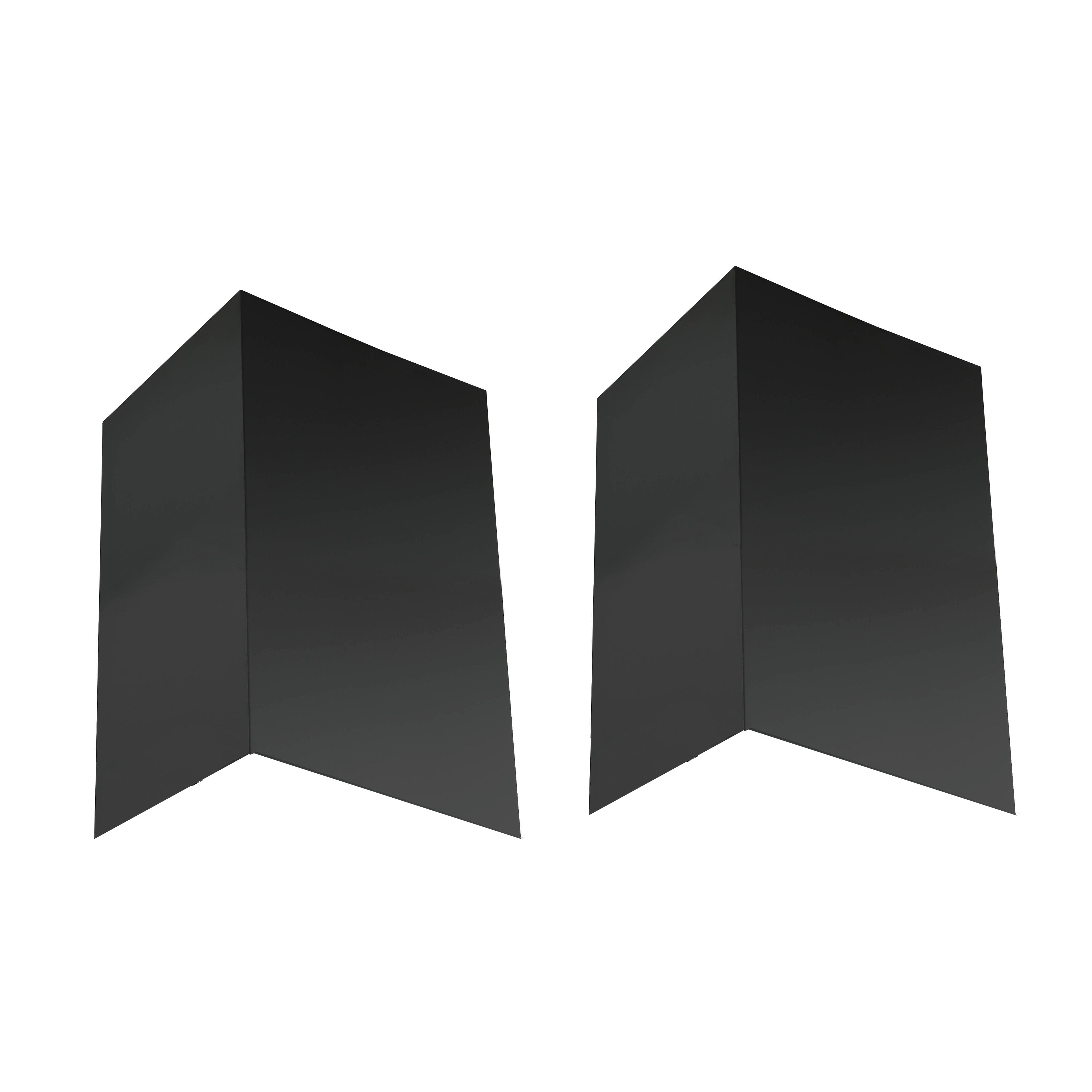 Black Chimney Set for Fireplace - Upper & Lower Flue Pipes - Perfect for Wood Stove, Fireplace Insert & Heating System Installation