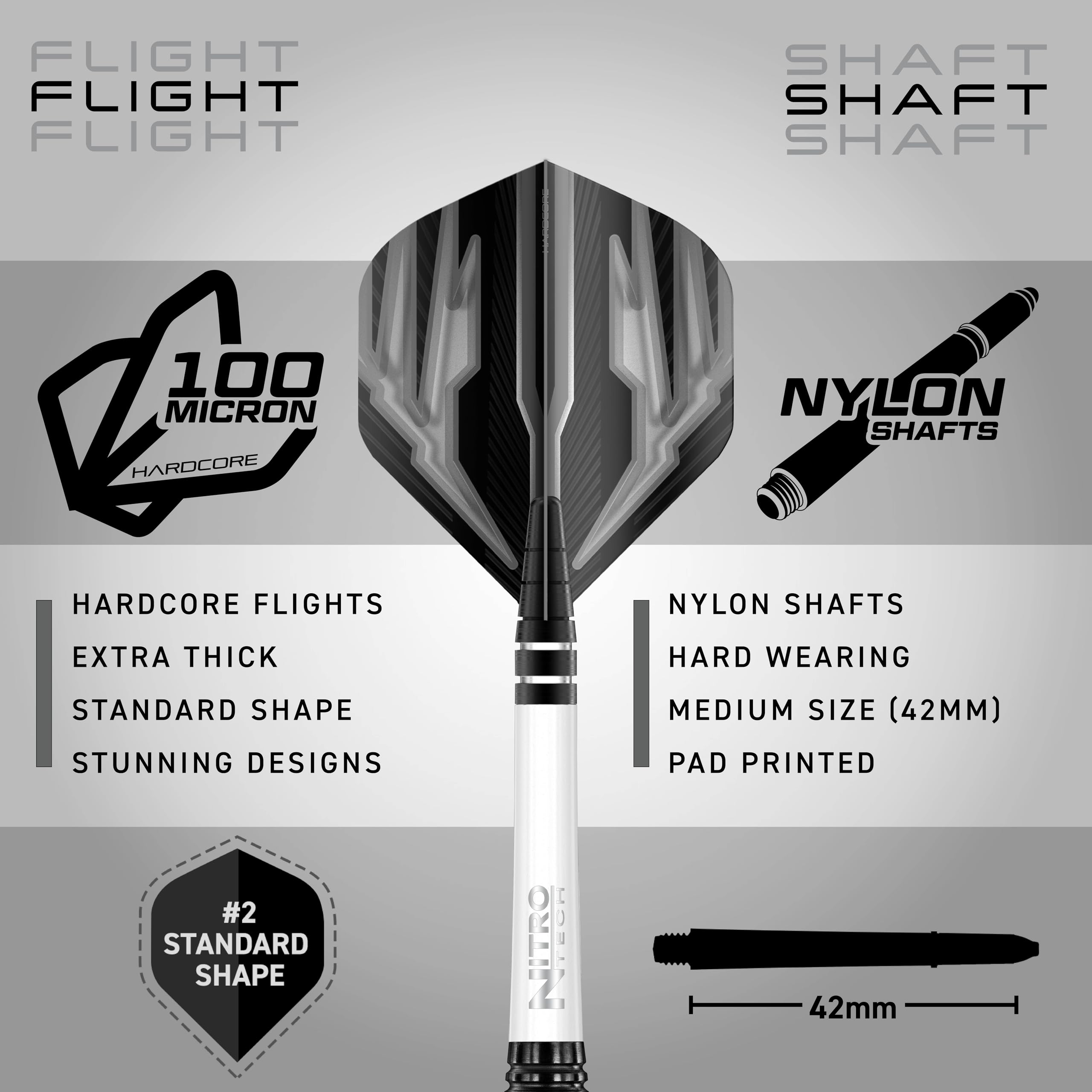 Red Dragon Carnage 3 & 4 Tungsten Steel Darts Set - 90% Tungsten, Includes Flights, Shafts, Wallet & Checkout Card - Perfect for Professional Darts Tournaments & Home Practice