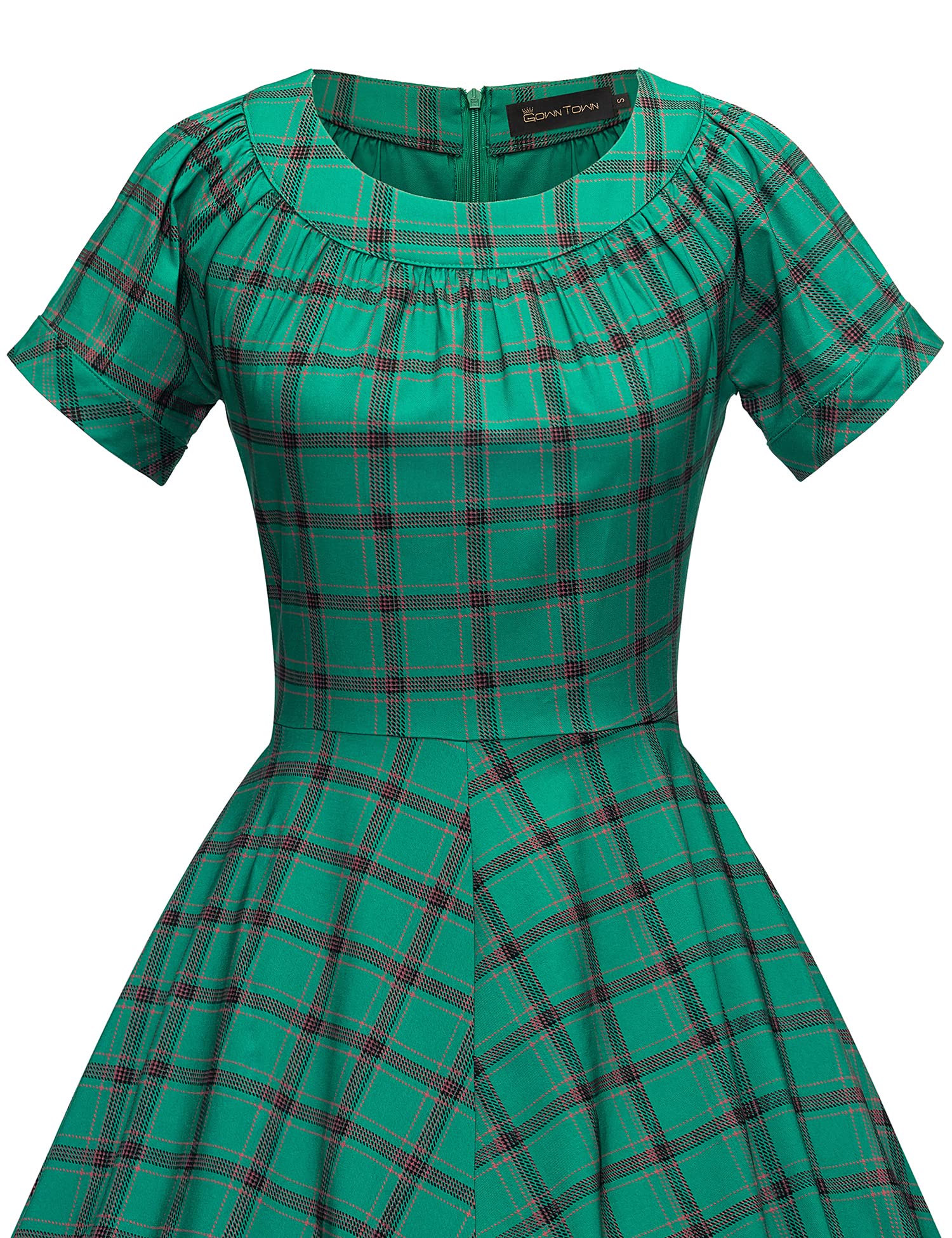 Vintage 1950s Rockabilly Prom Dress for Women - Retro Cocktail Party Gown | 1950s Style Swing Dress for Prom, Homecoming, Pinup Photoshoot & Vintage Themed Parties