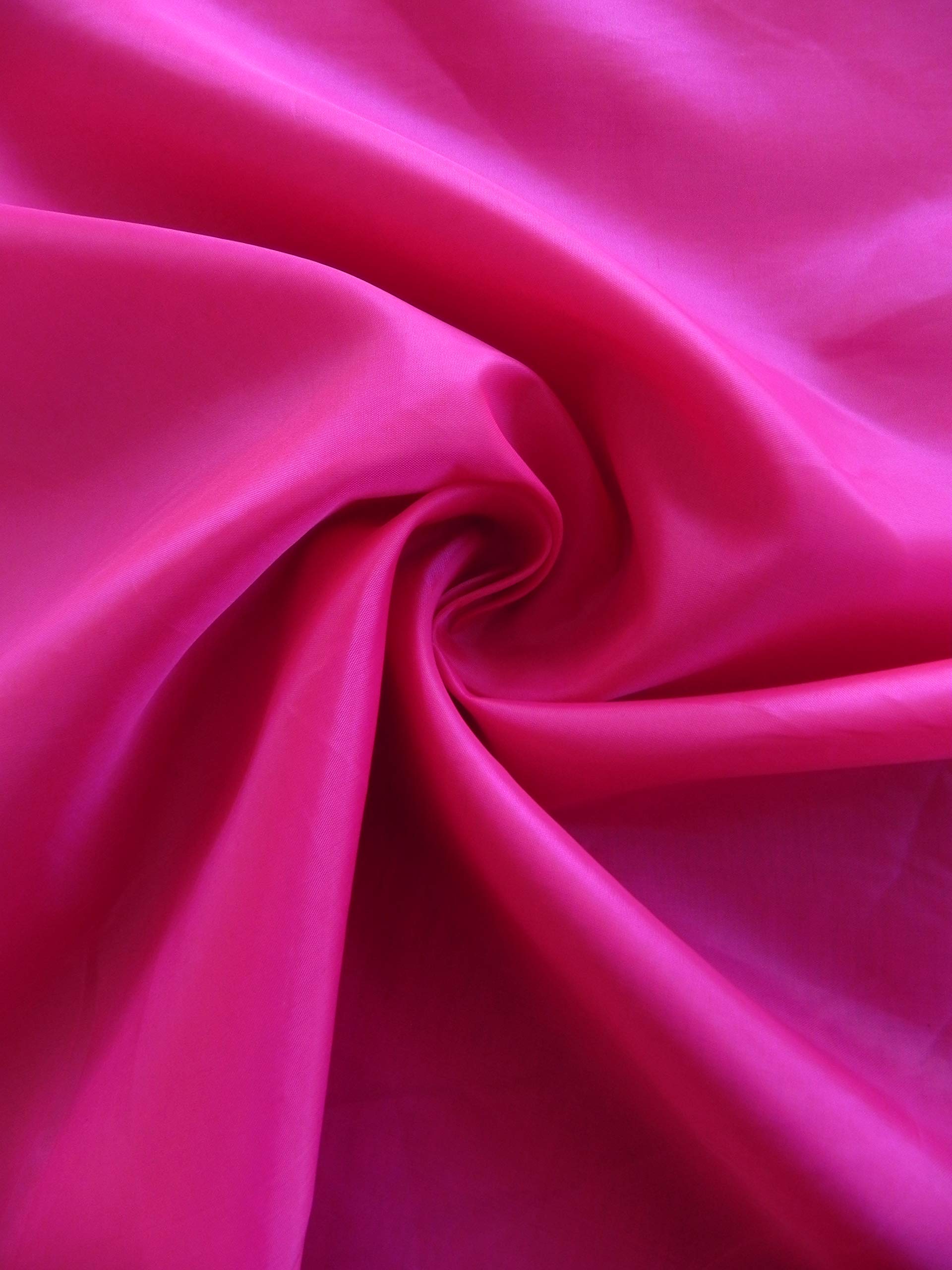 Hot Pink Polyester Taffeta Fabric by The Yard - Premium Dressmaking Material for Dresses, Curtains & DIY Crafts