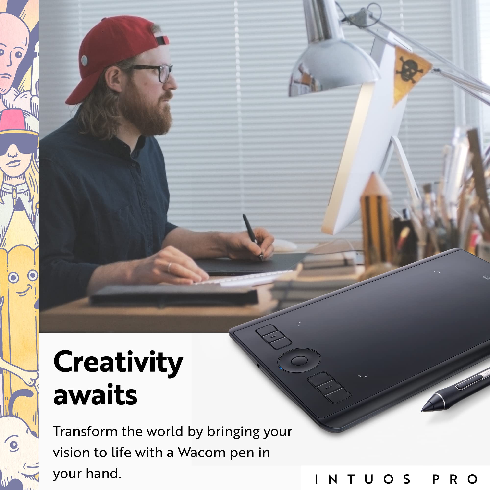 Wacom Intuos Pro Small Drawing Tablet 10.6
