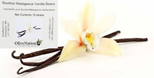 Premium Organic Madagascar Vanilla Bean Pods - Whole Bourbon Grade A Beans for Baking, Cooking & DIY Extracts - Non-GMO, Kosher Certified - 16 oz - Perfect for Cakes, Ice Cream & Homemade Vanilla Gifts