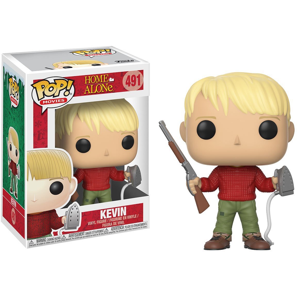 Funko POP! Kevin McCallister Home Alone Movie Vinyl Figure with Plastic Protector Case - Collectible Christmas Gift for Fans - Perfect for Display, Gifting & Holiday Decor