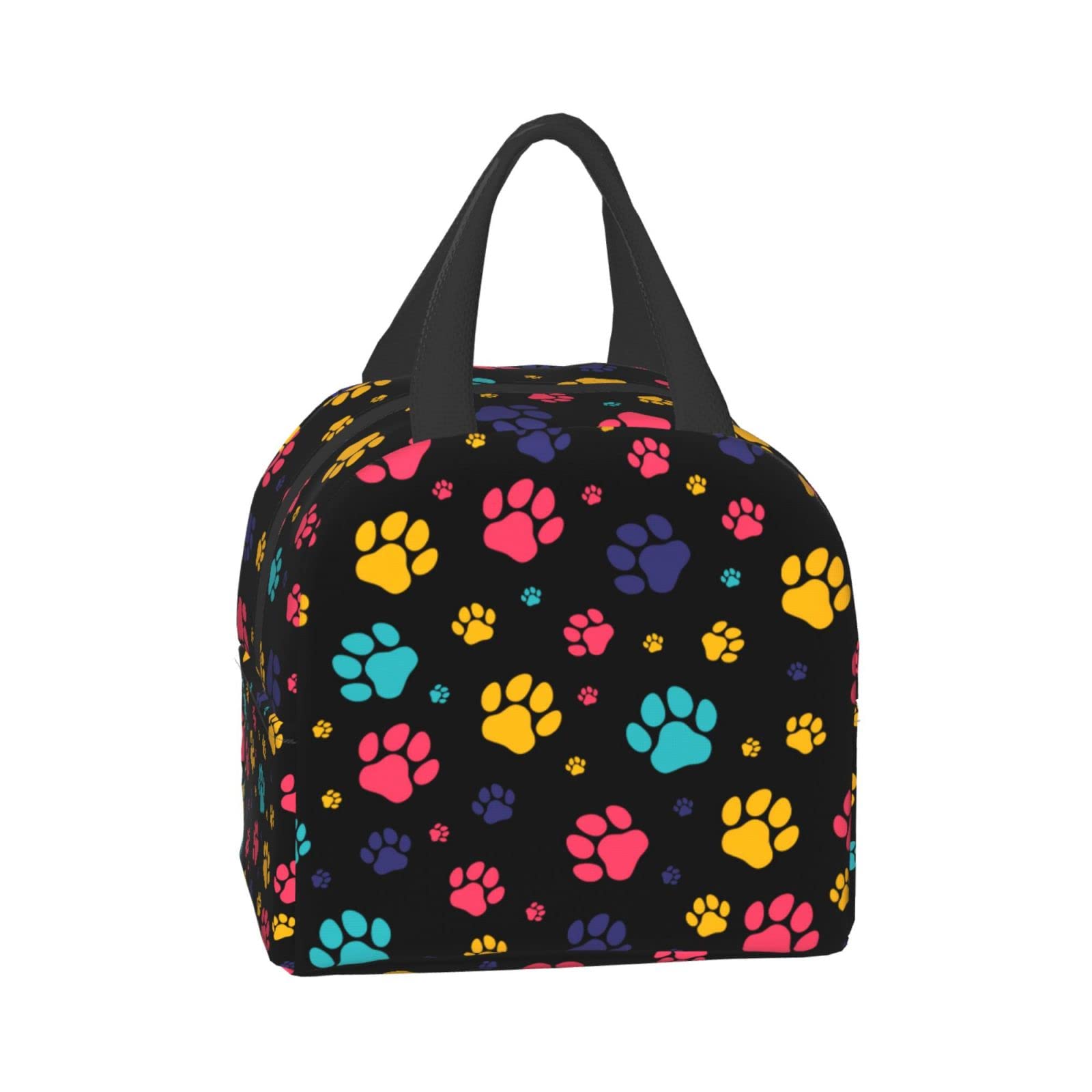 Cute Dog Paws Insulated Lunch Box - Reusable & Portable Meal Container for Men & Women - Perfect for Work, Travel, Picnic & Outdoor Activities