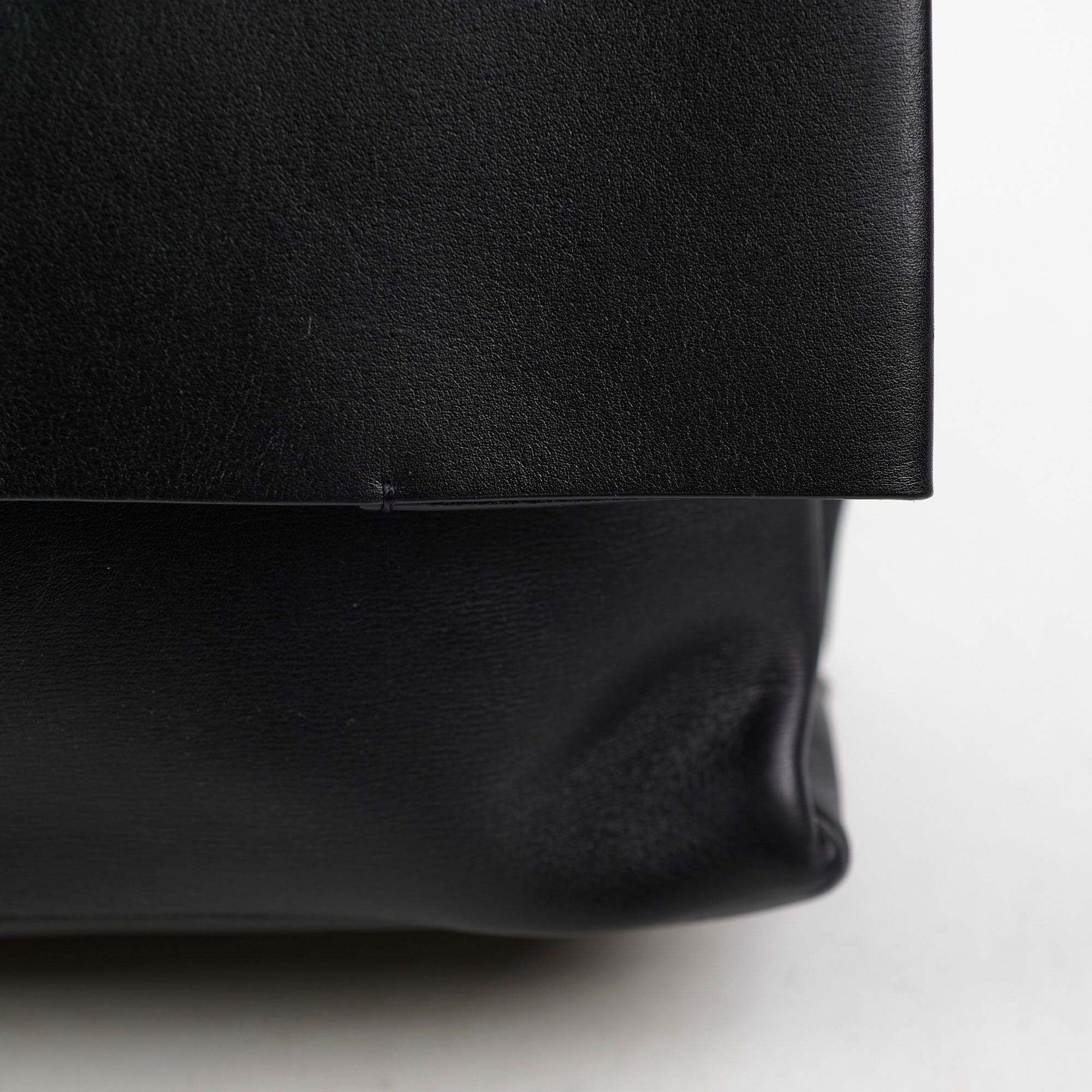 Celine Blade Leather Shoulder Bag for Women - Genuine Leather Crossbody Purse with Adjustable Strap, Black Handbag for Work, Travel & Evening Out