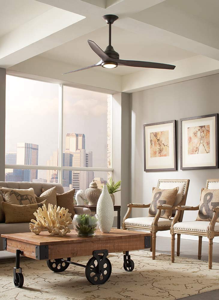 Fanimation MA6721BBS Brushed Satin Brass Ceiling Fan Motor - Indoor/Outdoor Use for Living Room, Bedroom, Patio & Covered Porch