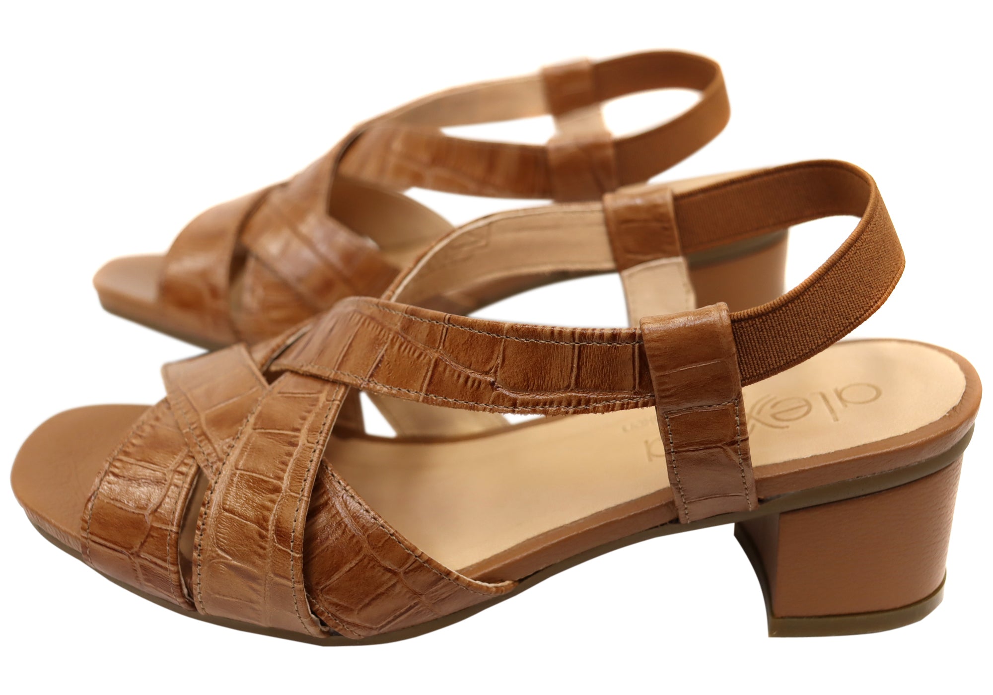 Opananken Madison Women's Comfortable Leather Low Heel Sandals - Casual Walking Shoes for Summer Outfits & Beach Vacations