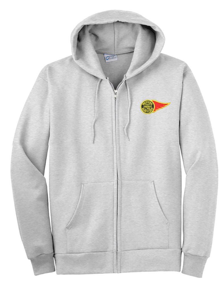 Western Maryland Fireball Logo Zippered Hoodie Sweatshirt - Men's Pullover Fleece Jacket for Outdoor Activities, Sports & Casual Wear